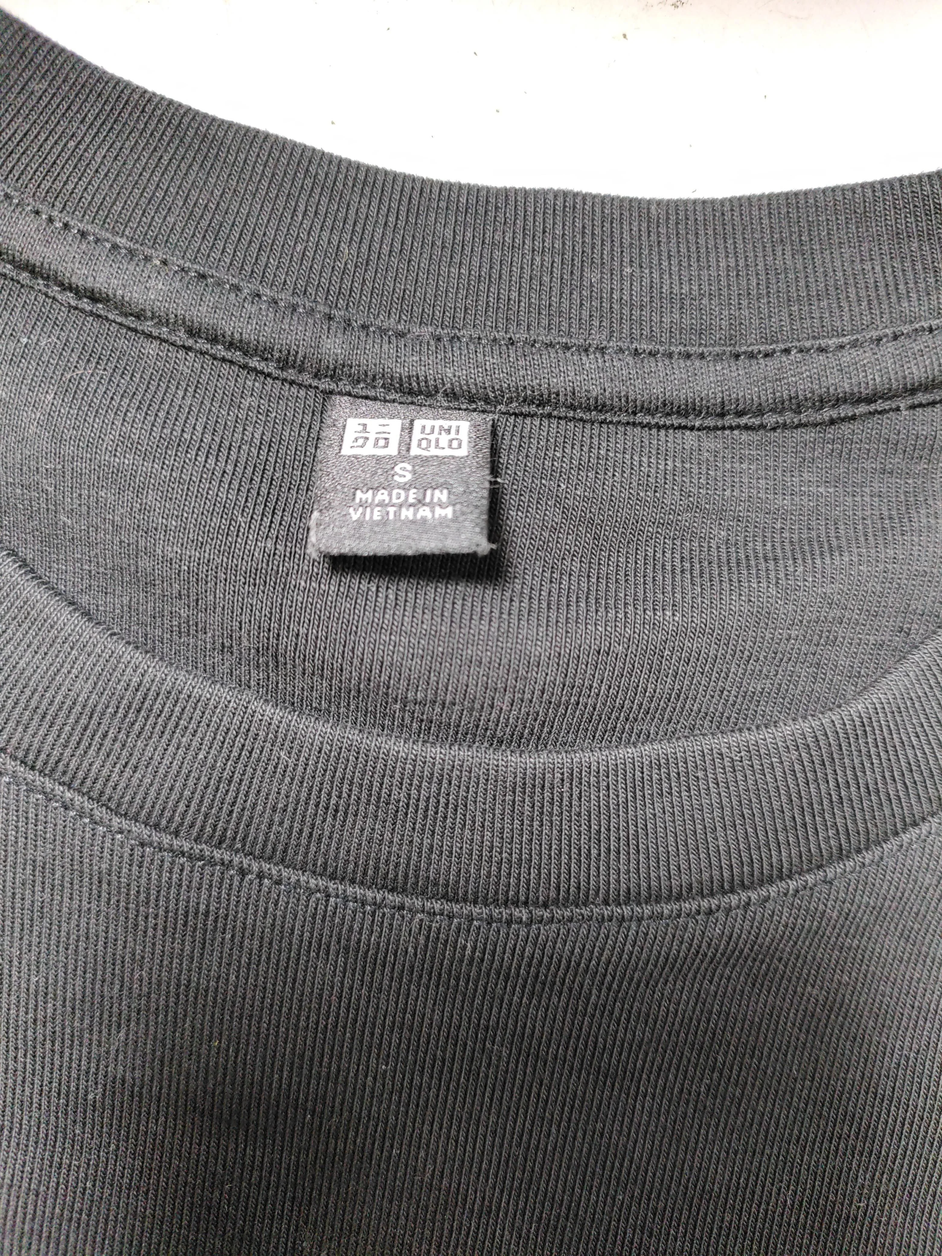 Uniqlo Women's T-Shirt S Black Cotton with Elastane Basic - Image 5