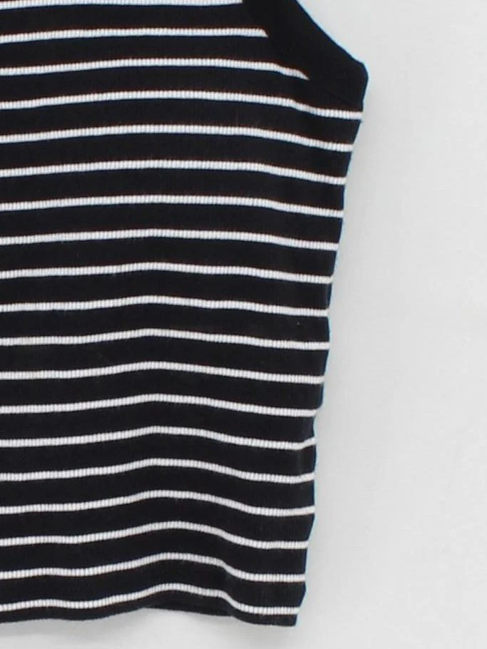 Uniqlo Women's T-Shirt S Black Cotton with Elastane, Polyester Basic - Image 4