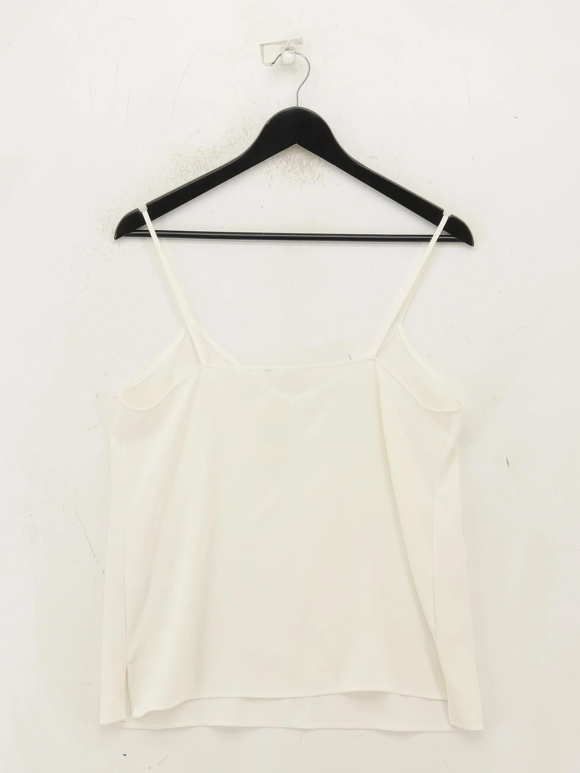 Uniqlo Women's T-Shirt S Cream Polyester with Elastane Camisole - Image 2