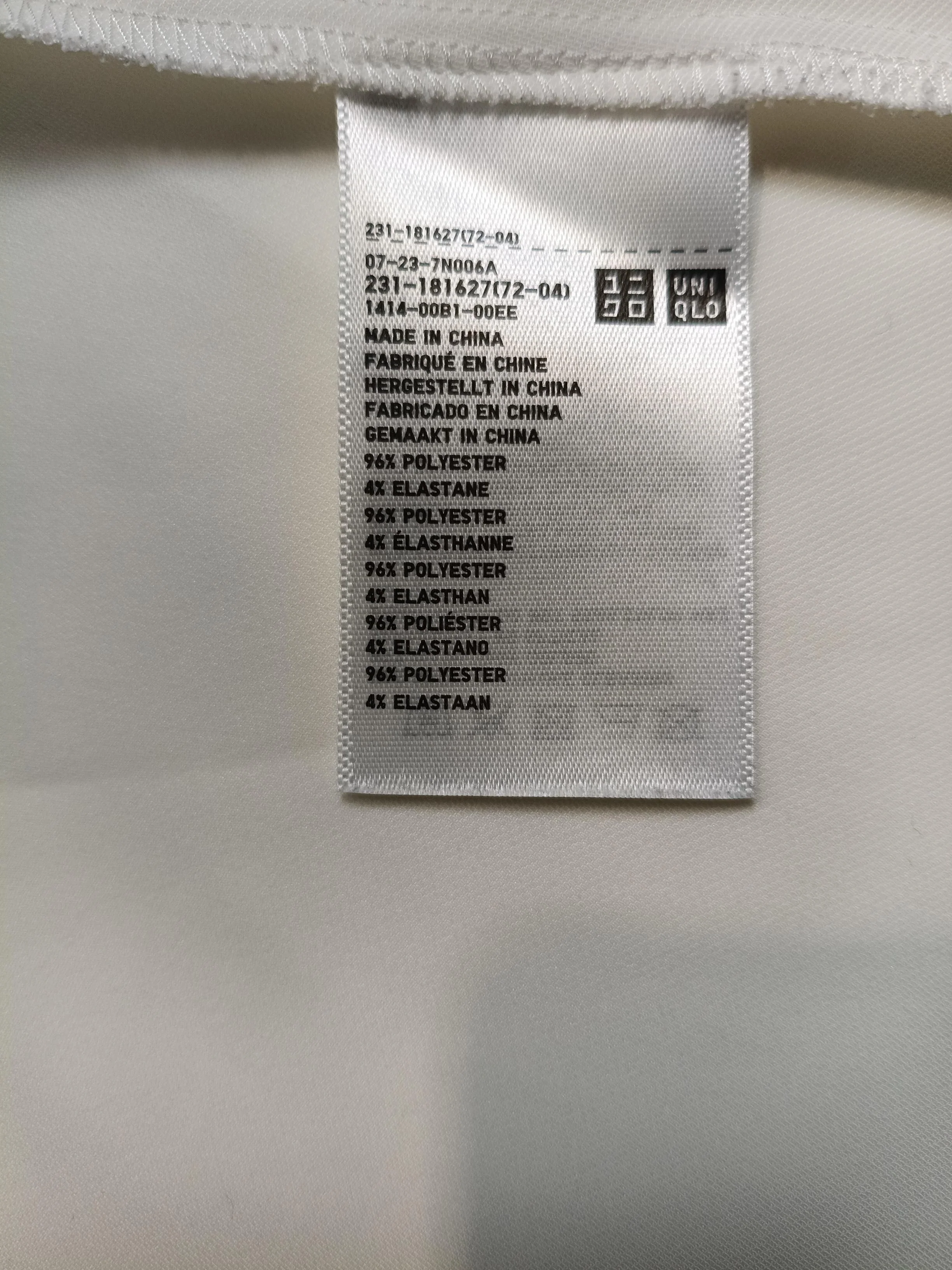 Uniqlo Women's T-Shirt S Cream Polyester with Elastane Camisole - Image 7