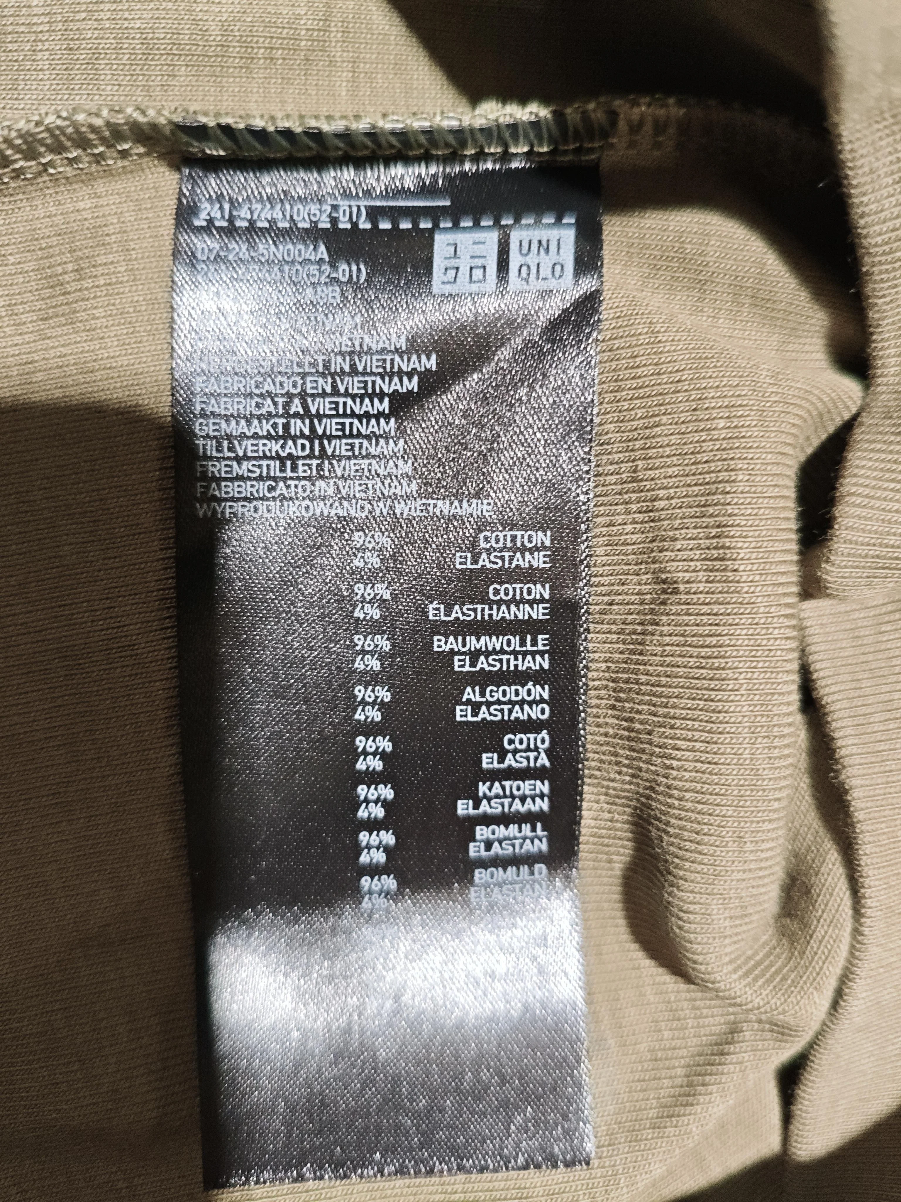 Uniqlo Women's T-Shirt S Green Cotton with Elastane Basic - Image 7