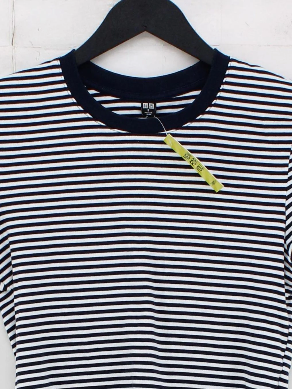 Uniqlo Women's T-Shirt S Multi Cotton with Elastane Basic - Image 3