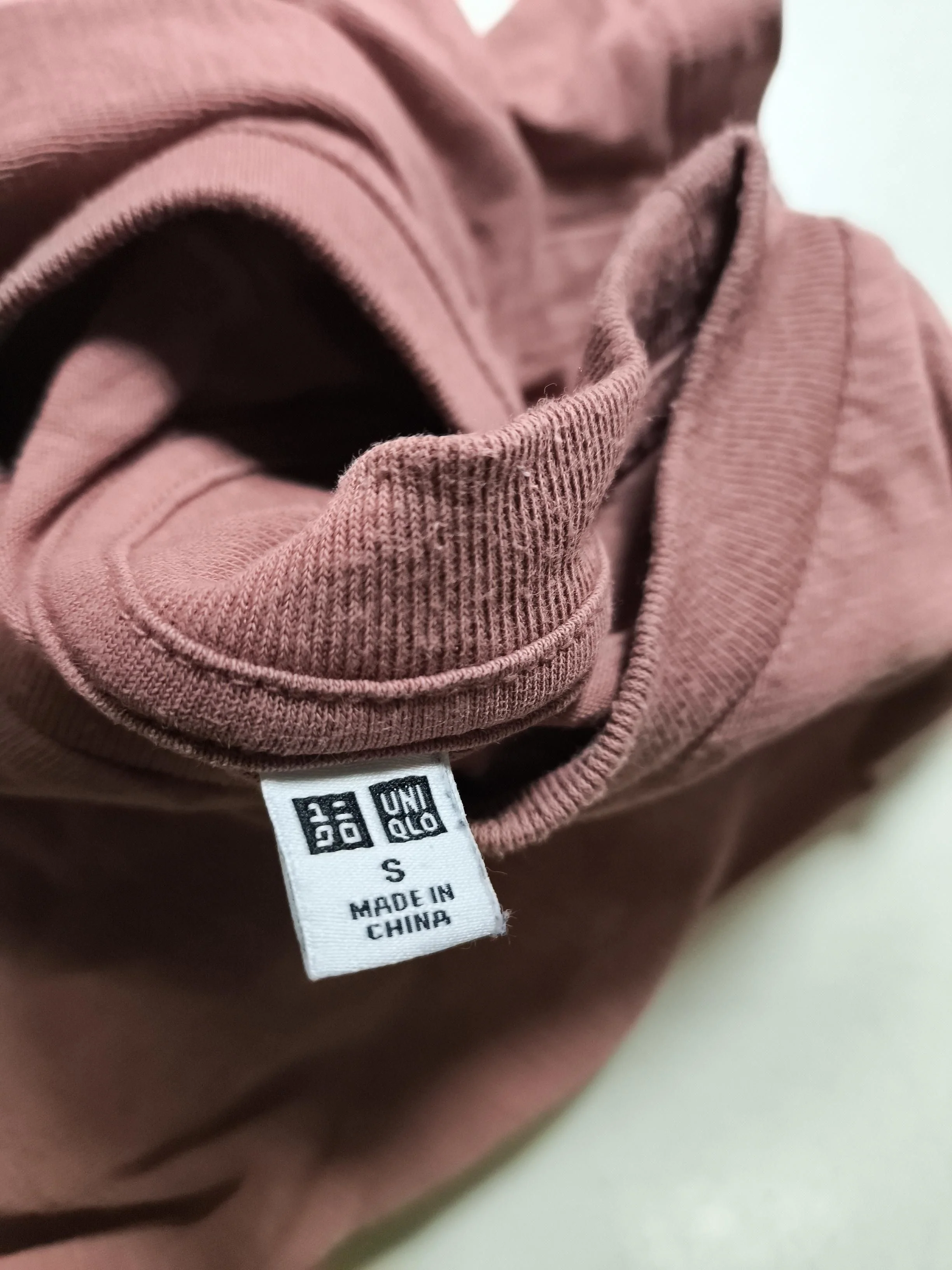 Uniqlo Women's T-Shirt S Pink 100% Cotton Short Sleeve Round Neck Basic - Image 5