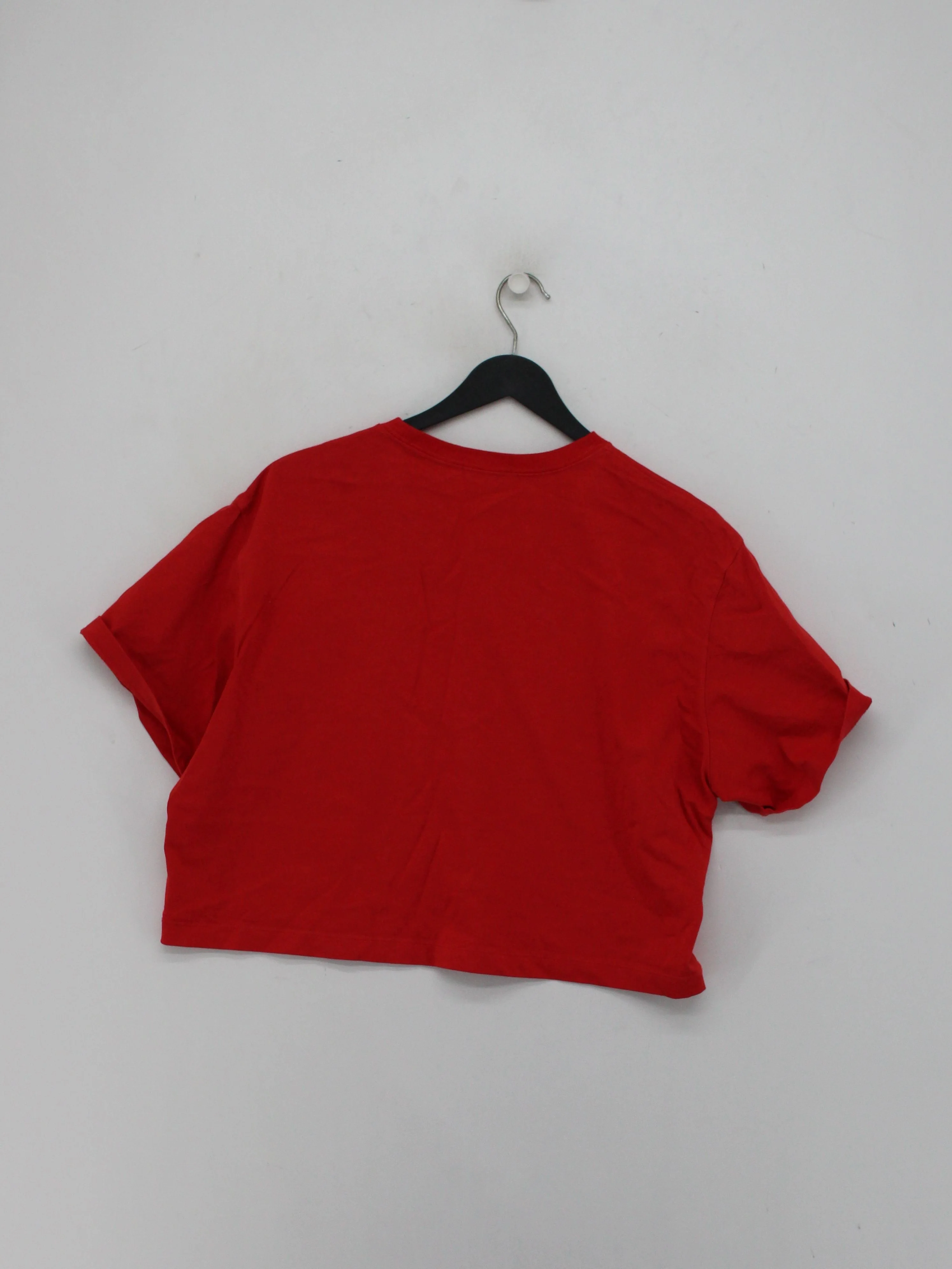 Uniqlo Women's T-Shirt S Red 100% Cotton Short Sleeve Round Neck Basic - Image 2