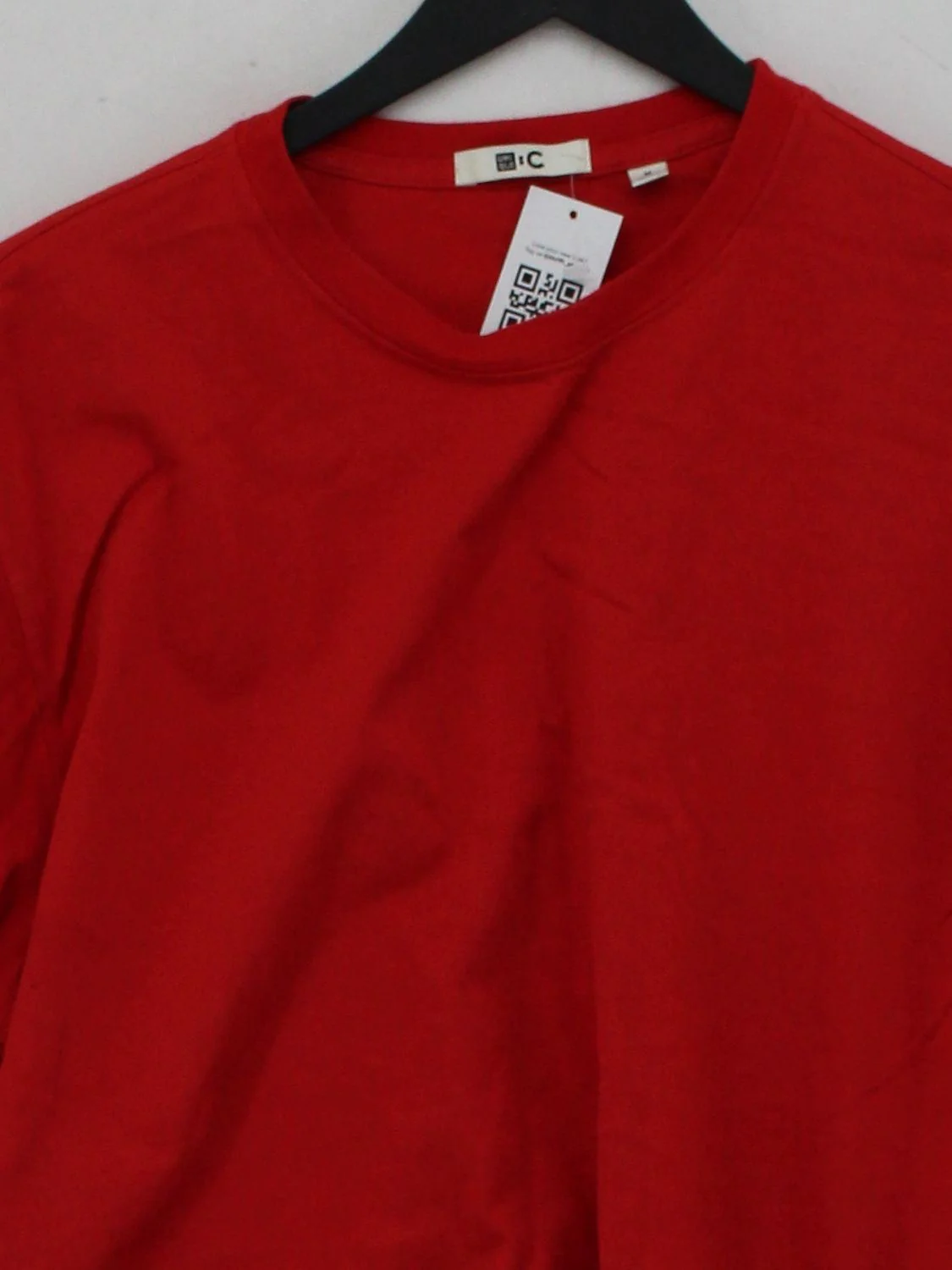 Uniqlo Women's T-Shirt S Red 100% Cotton Short Sleeve Round Neck Basic - Image 3