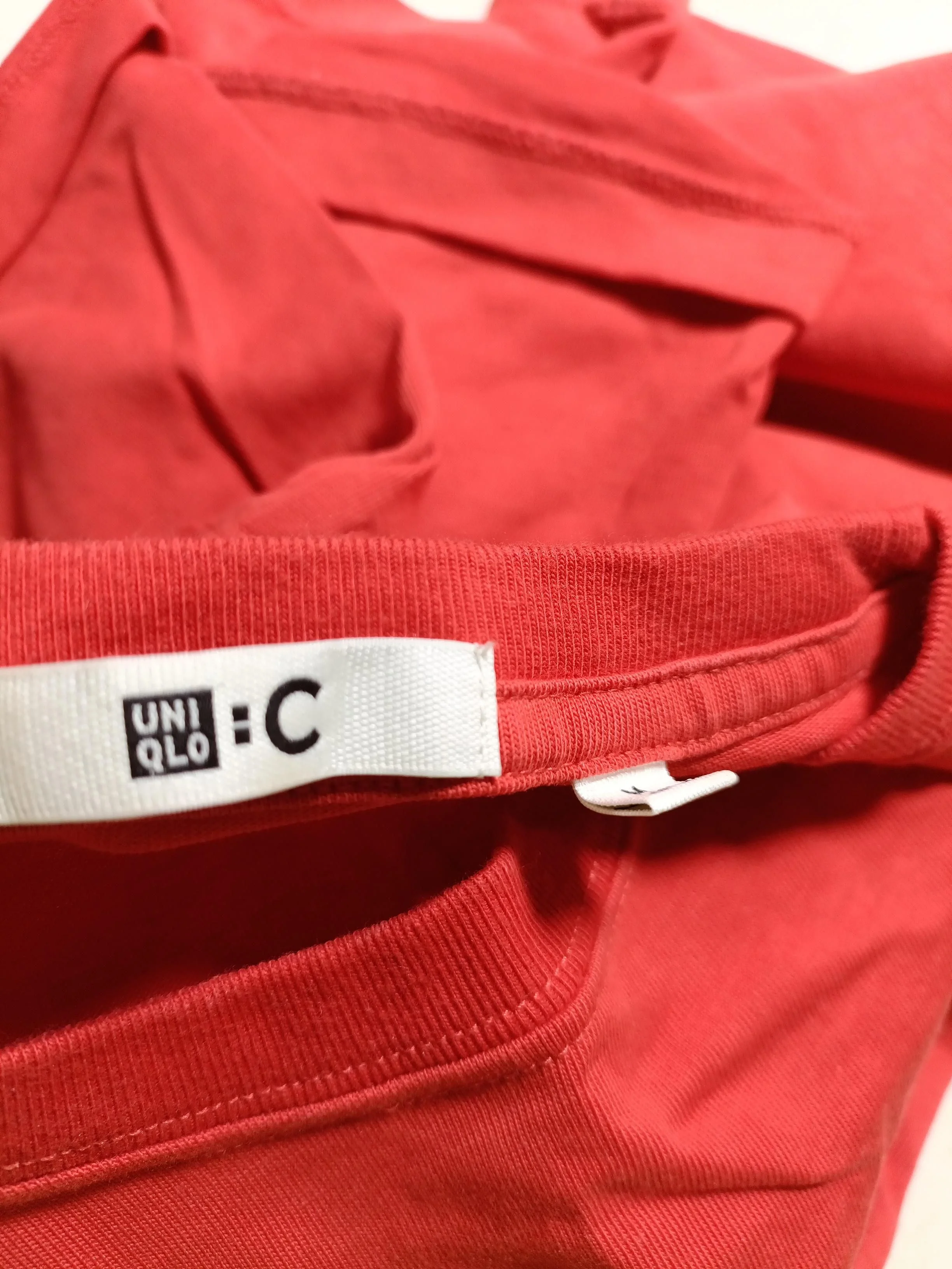 Uniqlo Women's T-Shirt S Red 100% Cotton Short Sleeve Round Neck Basic - Image 5