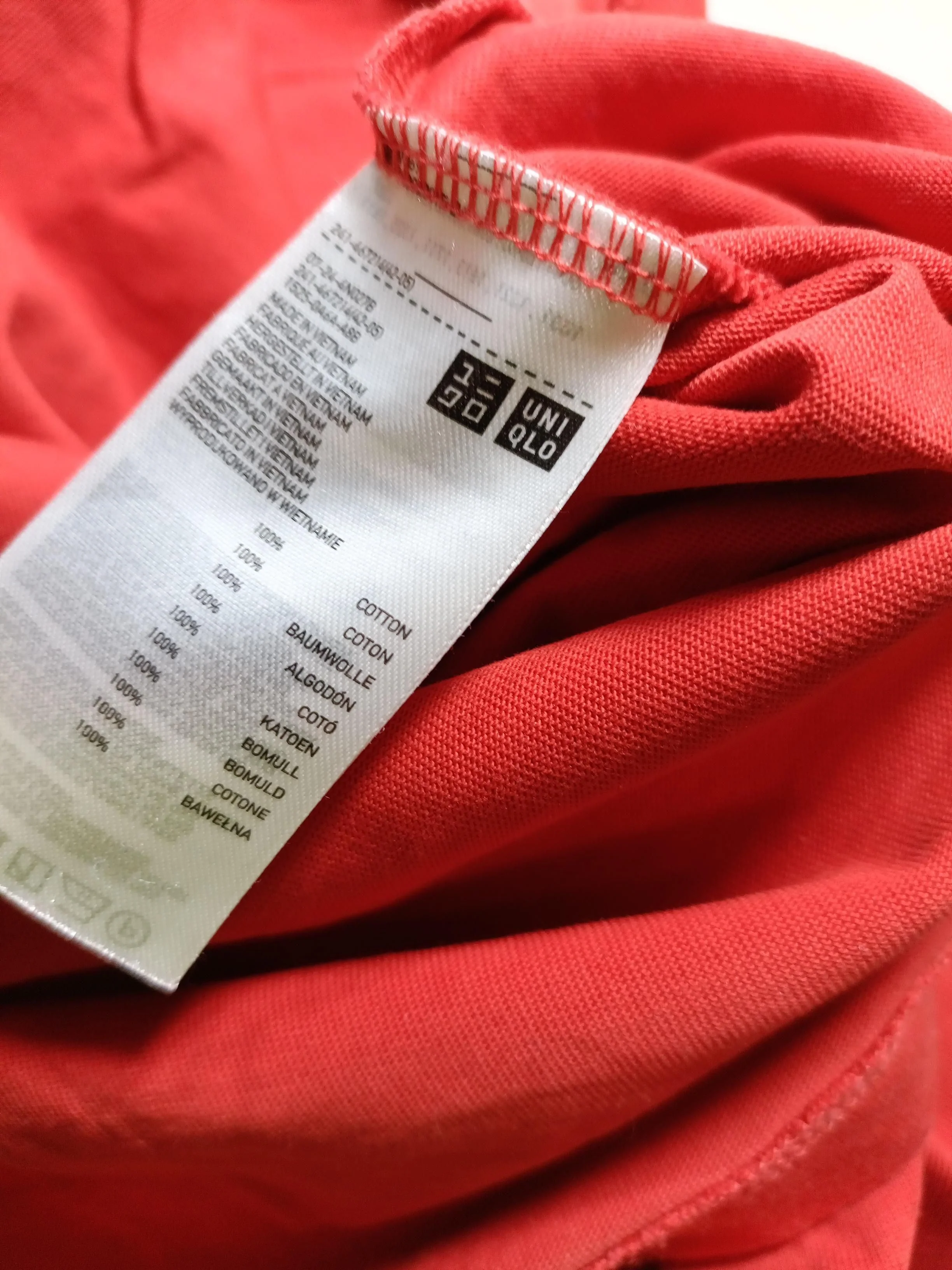 Uniqlo Women's T-Shirt S Red 100% Cotton Short Sleeve Round Neck Basic - Image 6