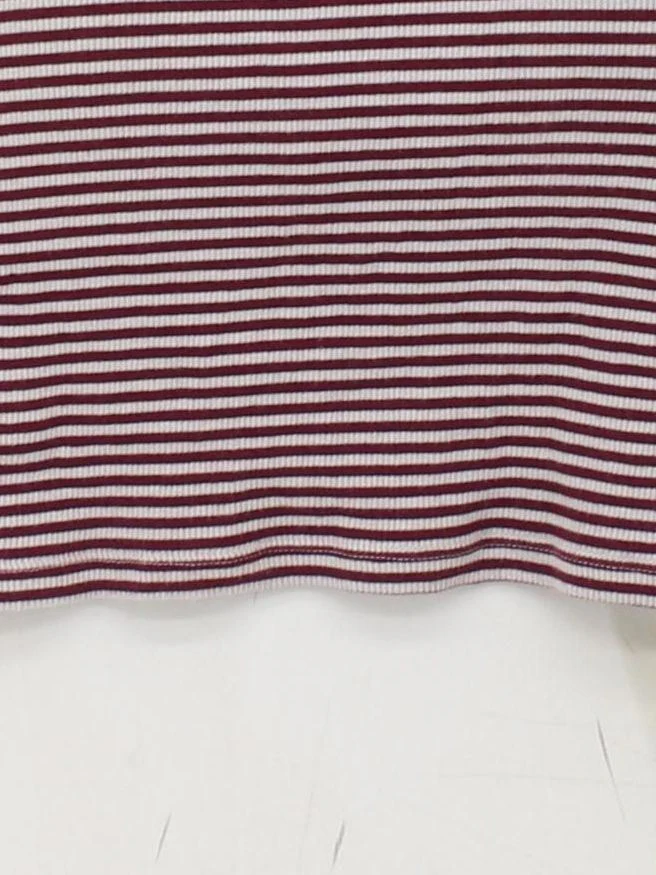 Uniqlo Women's T-Shirt S Red Cotton with Elastane, Polyester Basic - Image 4