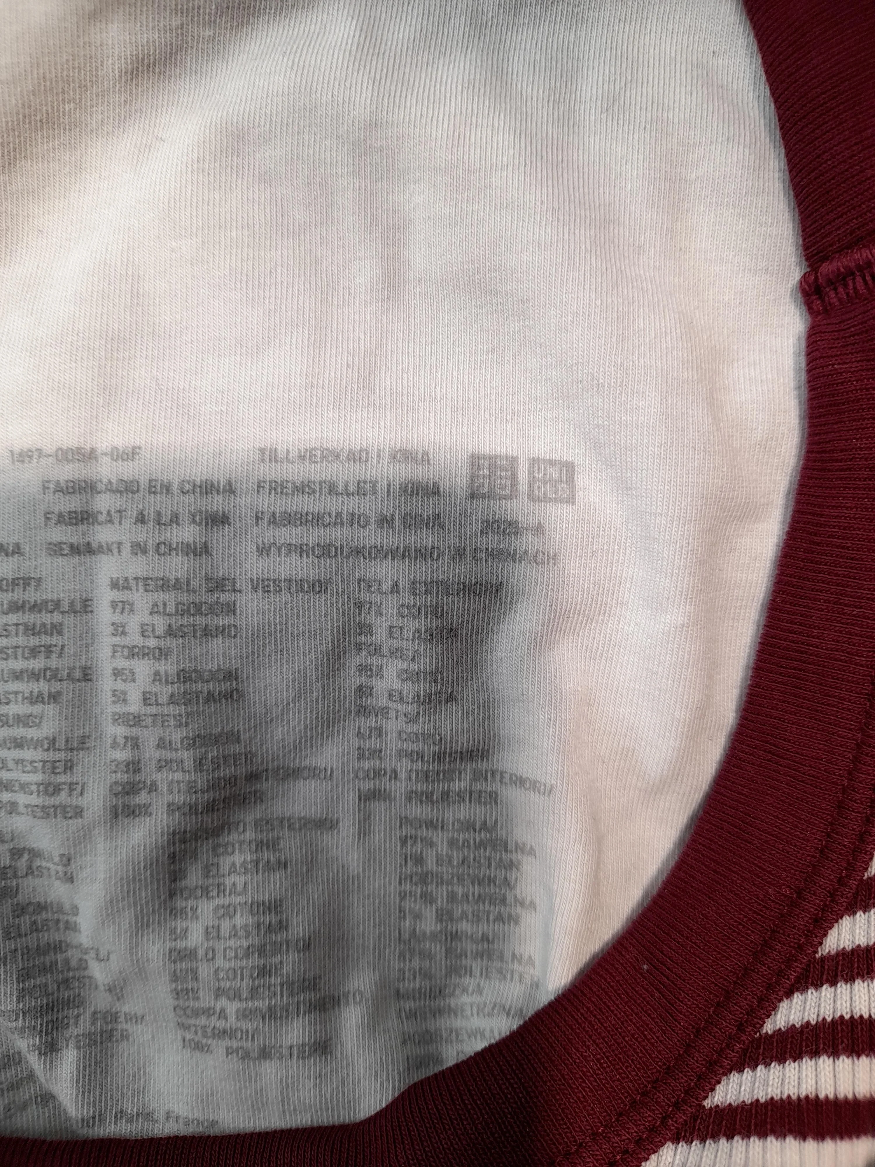 Uniqlo Women's T-Shirt S Red Cotton with Elastane, Polyester Basic - Image 5