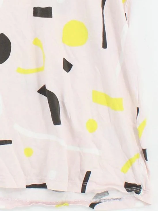 Uniqlo Women's T-Shirt XL Pink Cotton with Lyocell Modal Basic - Image 4