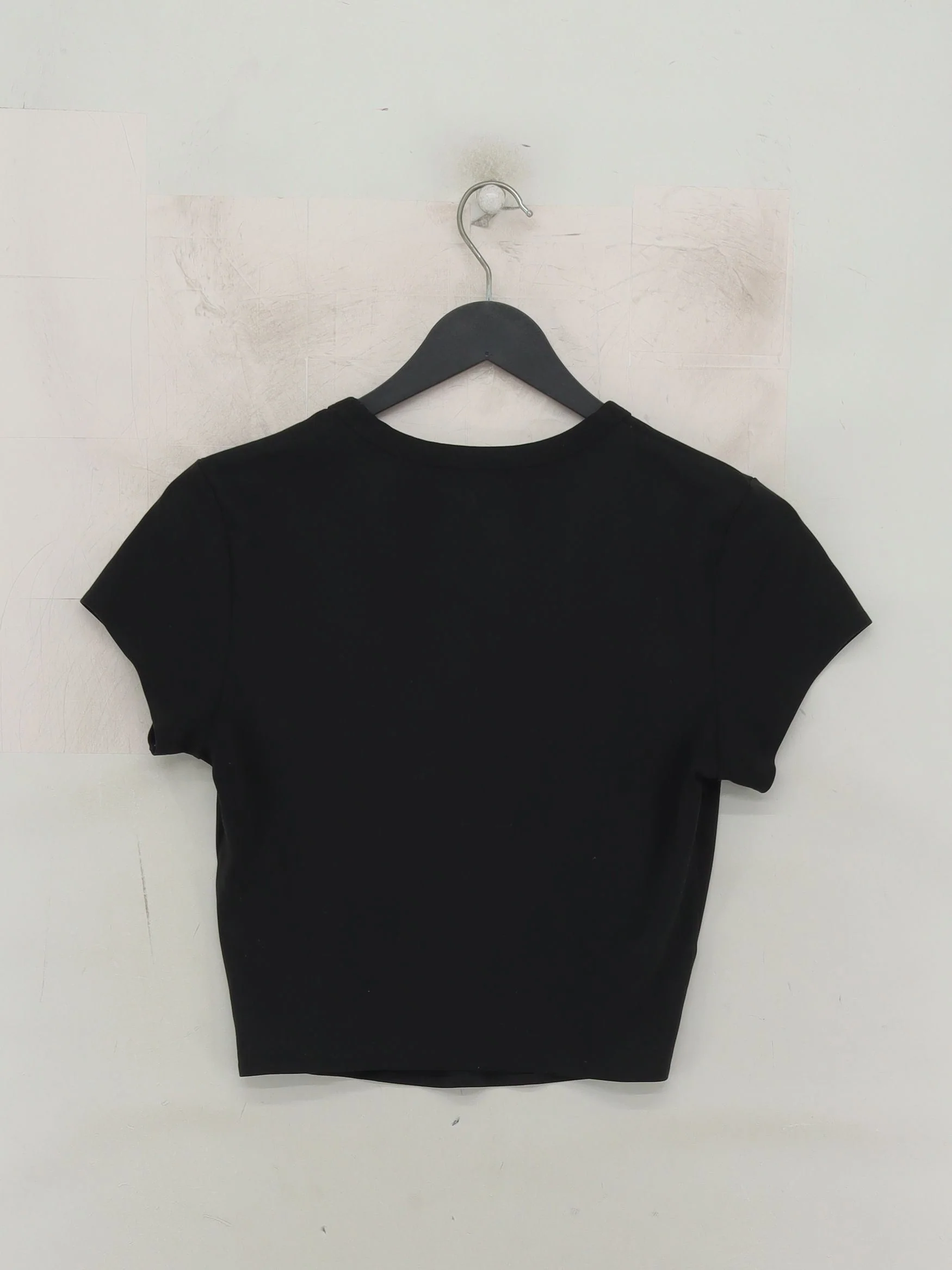 Uniqlo Women's T-Shirt XS Black 100% Other Short Sleeve Round Neck Basic - Image 2