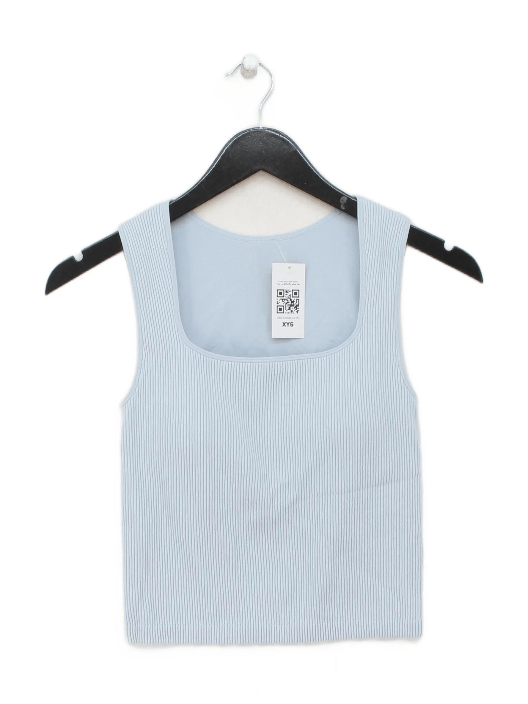 Uniqlo Women's T-Shirt XS Blue Polyamide with Elastane Basic