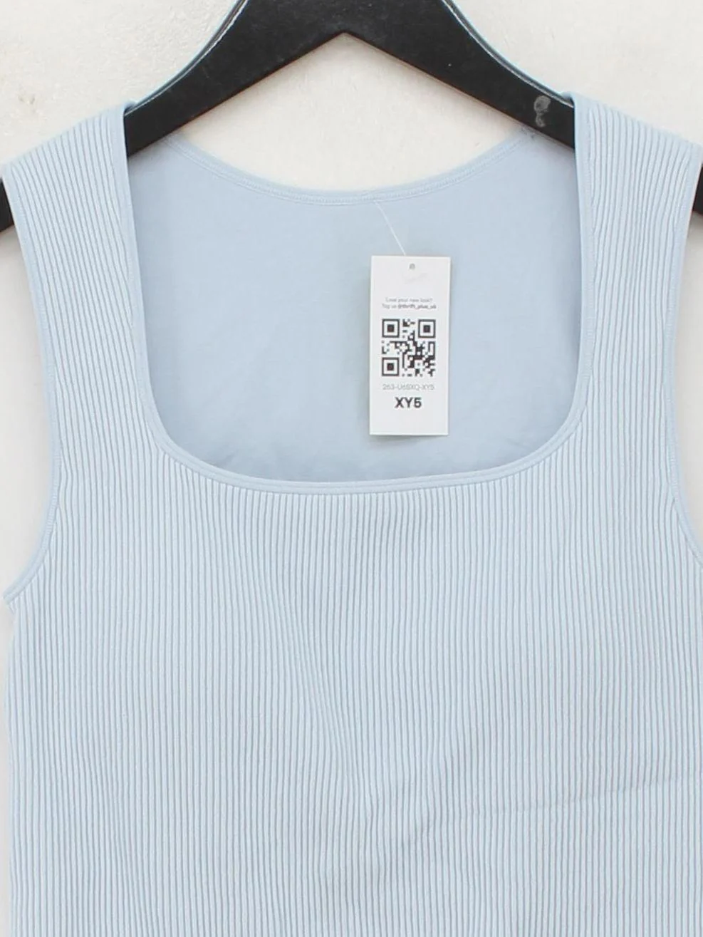 Uniqlo Women's T-Shirt XS Blue Polyamide with Elastane Basic - Image 3