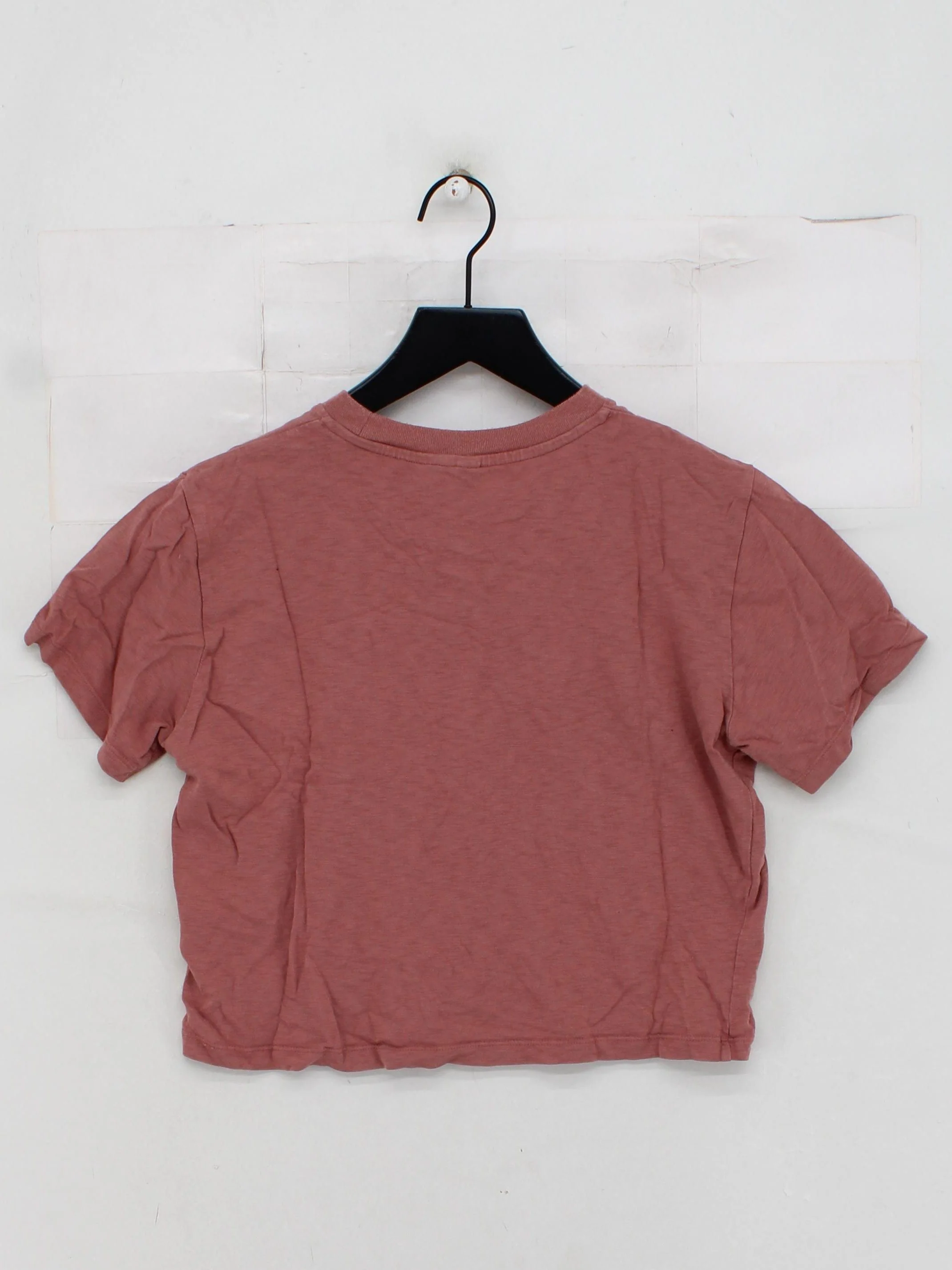 Uniqlo Women's T-Shirt XS Red 100% Cotton Short Sleeve Round Neck Basic - Image 2