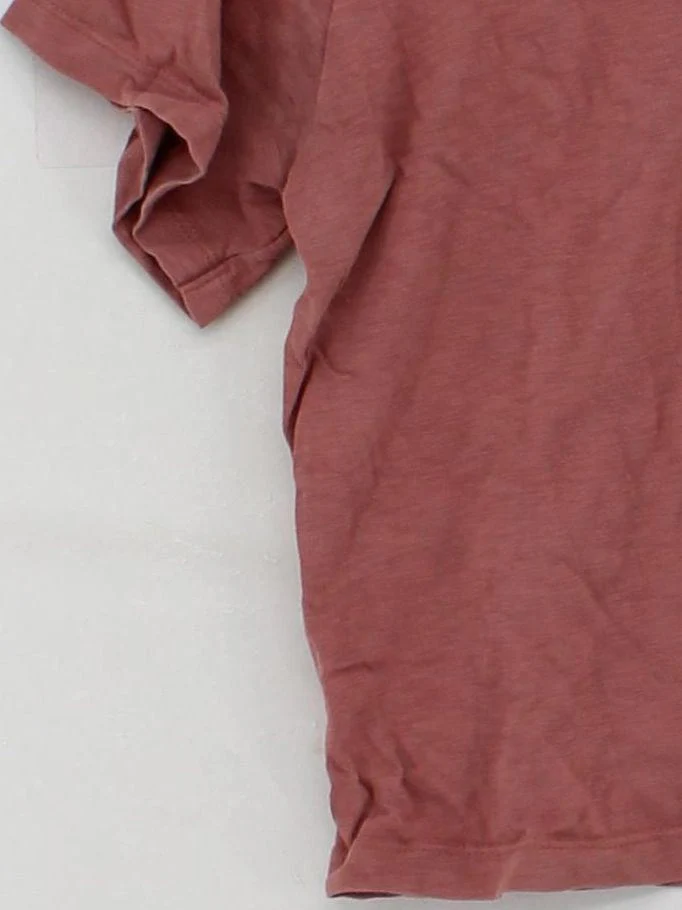 Uniqlo Women's T-Shirt XS Red 100% Cotton Short Sleeve Round Neck Basic - Image 4