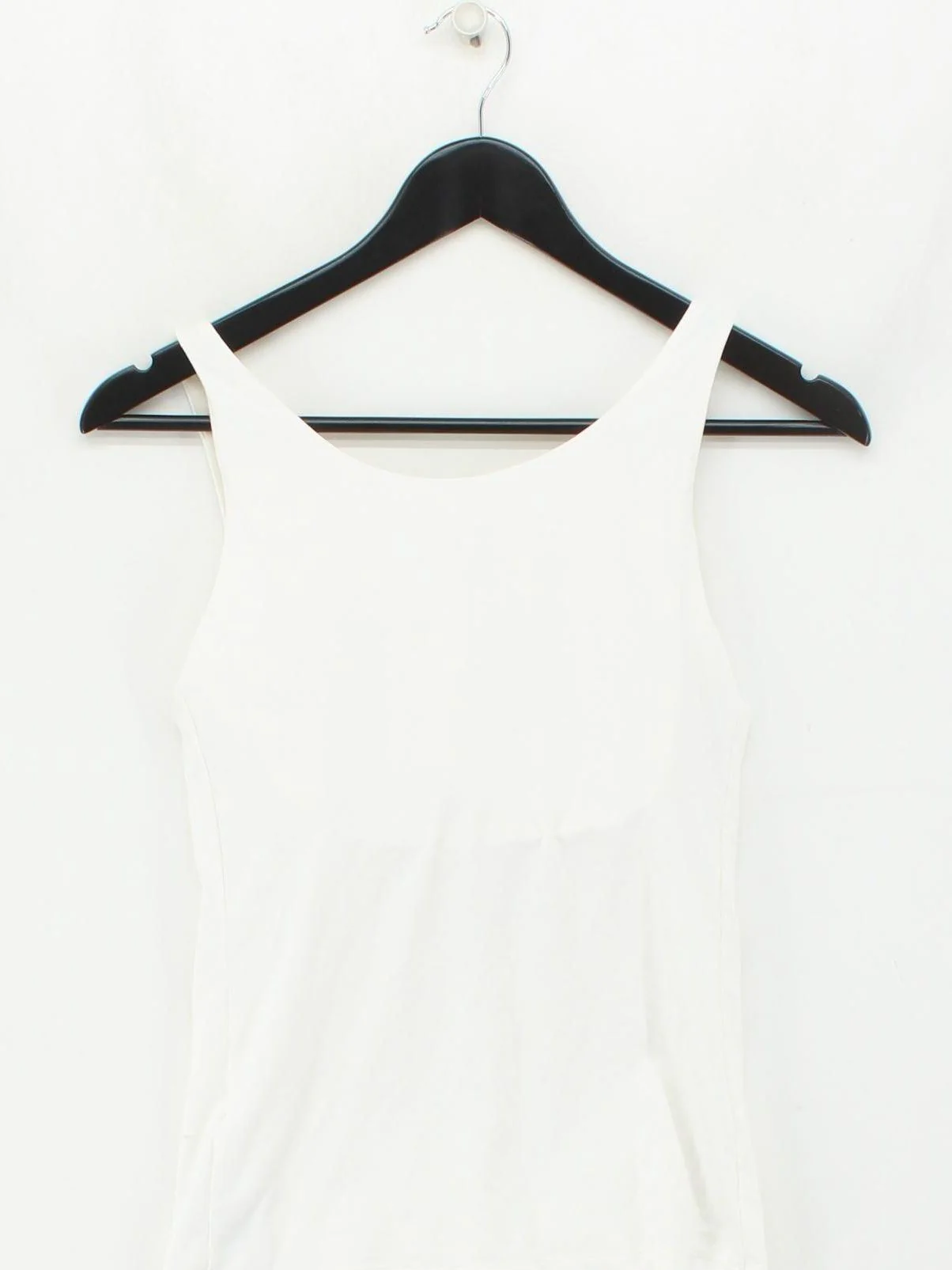 Uniqlo Women's T-Shirt XS White 100% Other Sleeveless Round Neck Basic - Image 2