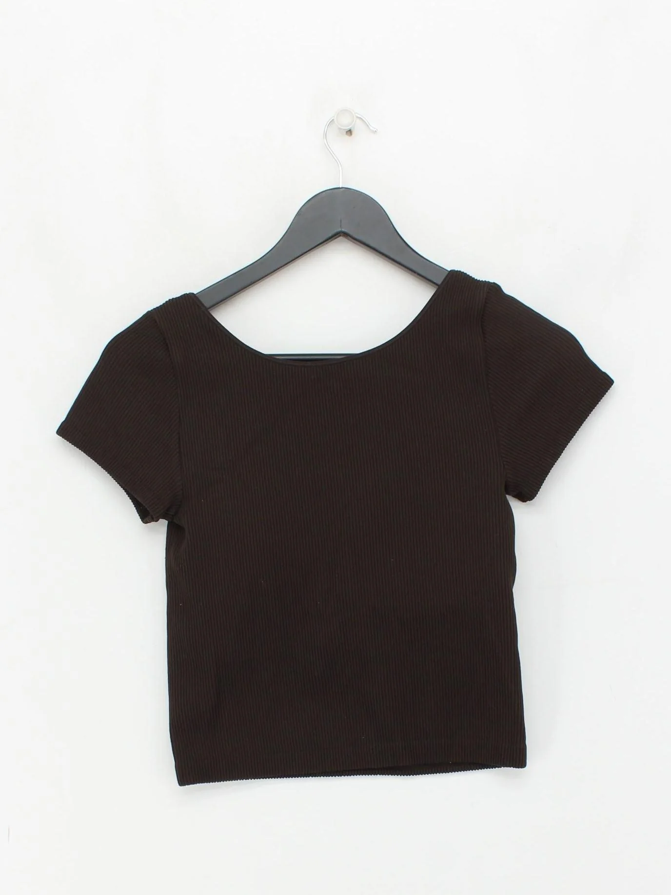 Uniqlo Women's Top M Brown Polyamide with Elastane Basic - Image 2