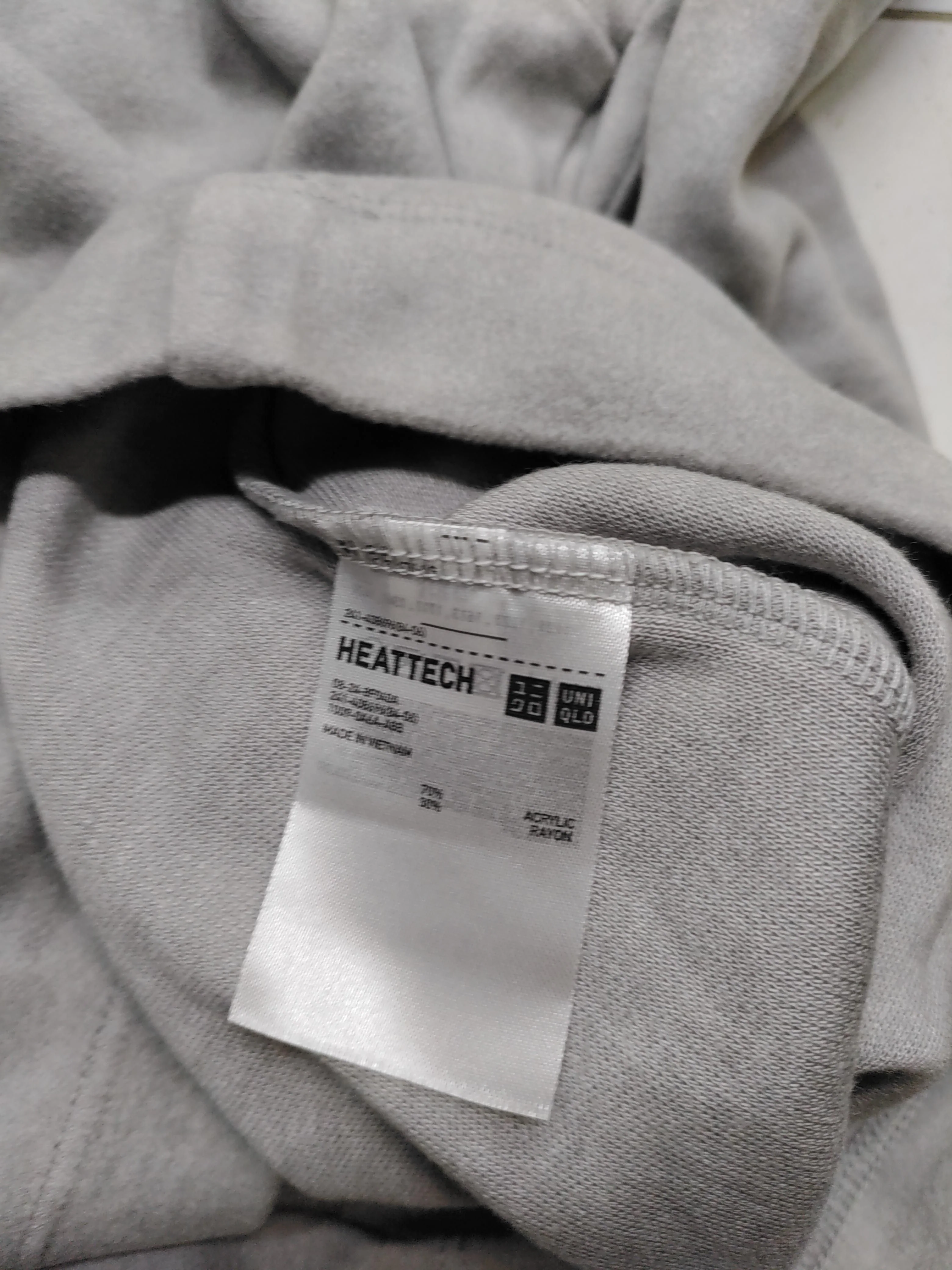 Uniqlo Women's Top M Grey Acrylic with Rayon Long Sleeve High Neck Basic - Image 6