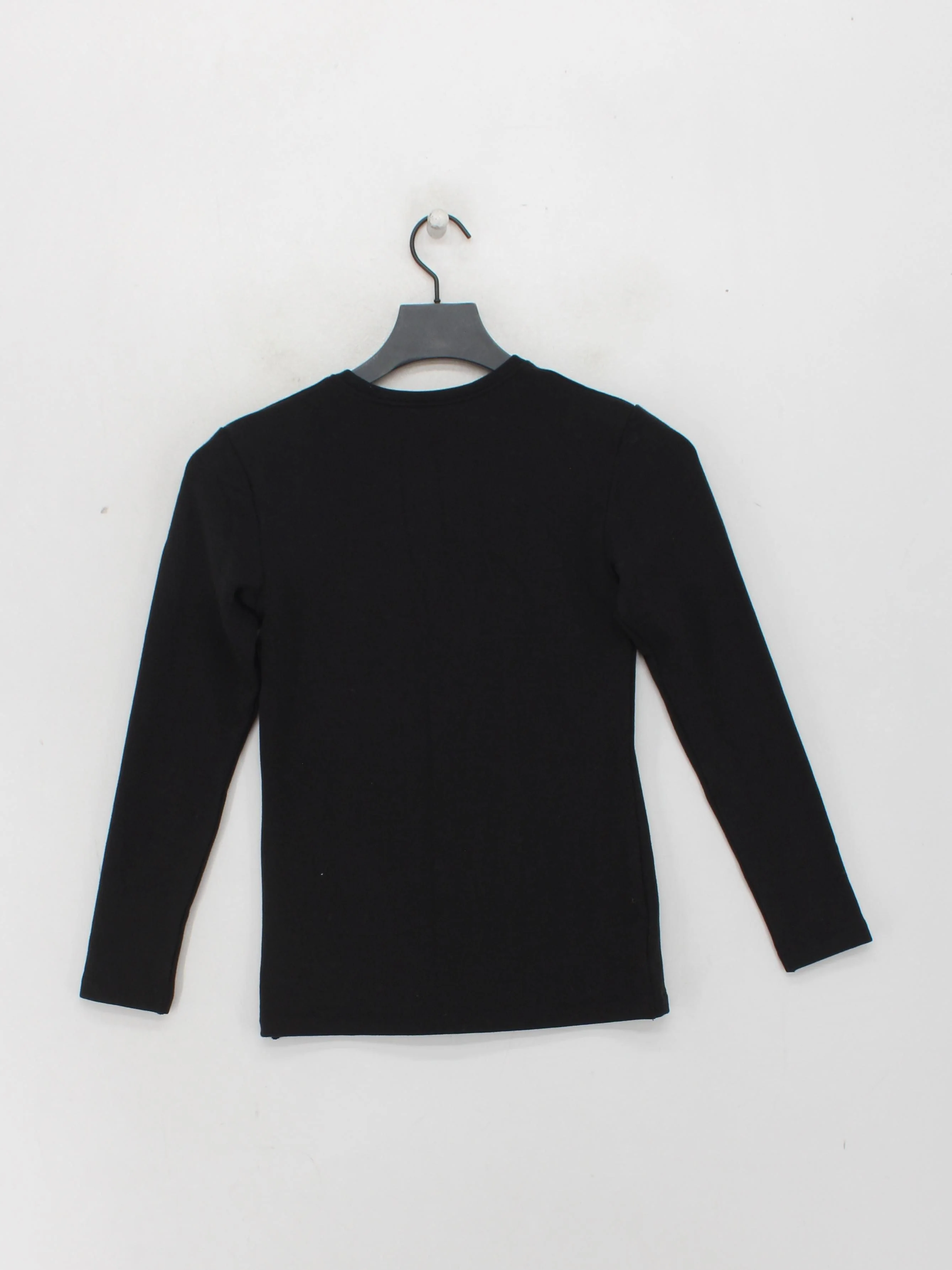 Uniqlo Women's Top S Black Acrylic with Polyester, Rayon, Spandex Basic - Image 2