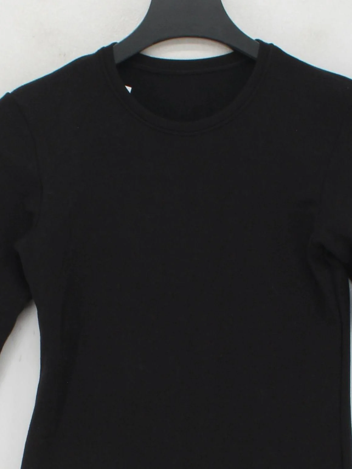 Uniqlo Women's Top S Black Acrylic with Polyester, Rayon, Spandex Basic - Image 3