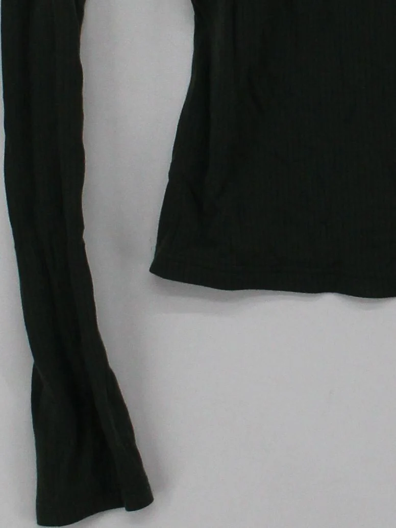 Uniqlo Women's Top S Green Rayon - Image 4