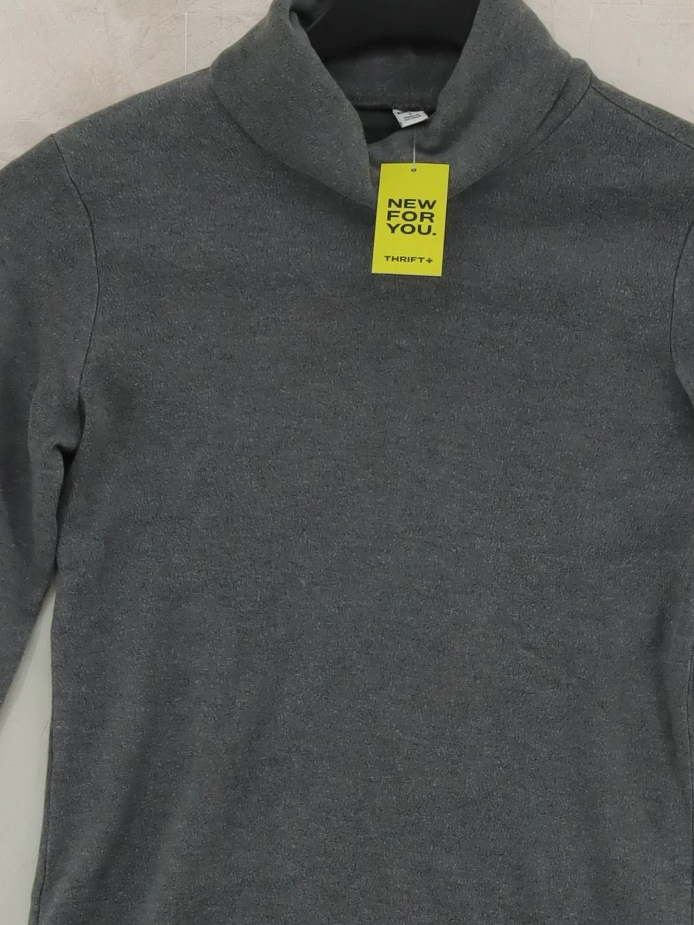 Uniqlo Women's Top S Grey Acrylic with Rayon Long Sleeve High Neck Basic - Image 3