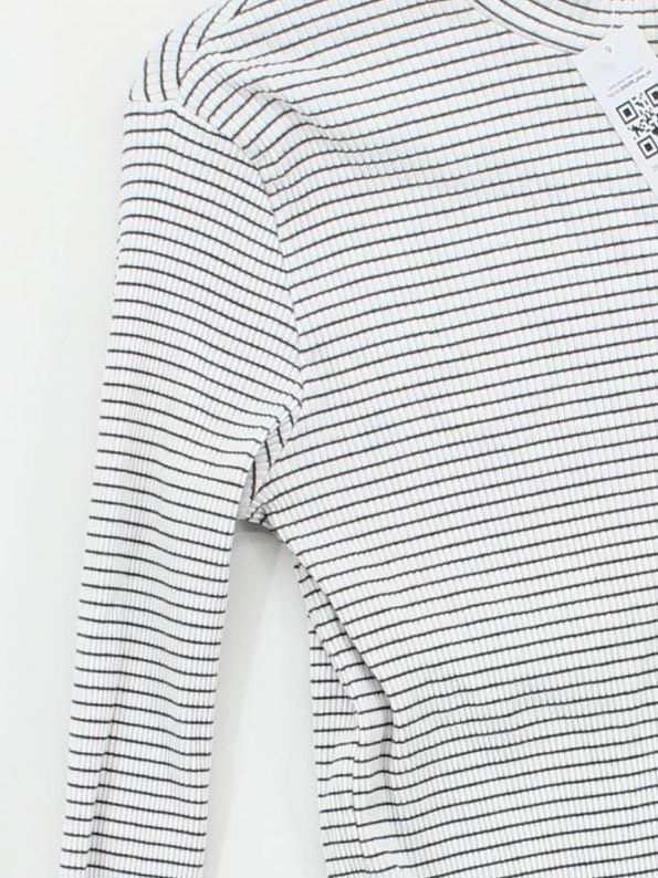 Uniqlo Women's Top S Multi Cotton with Elastane Basic - Image 4