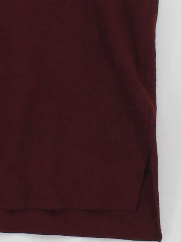 Uniqlo Women's Top S Red Acrylic with Wool, Nylon Sleeveless Mock Neck Basic - Image 4