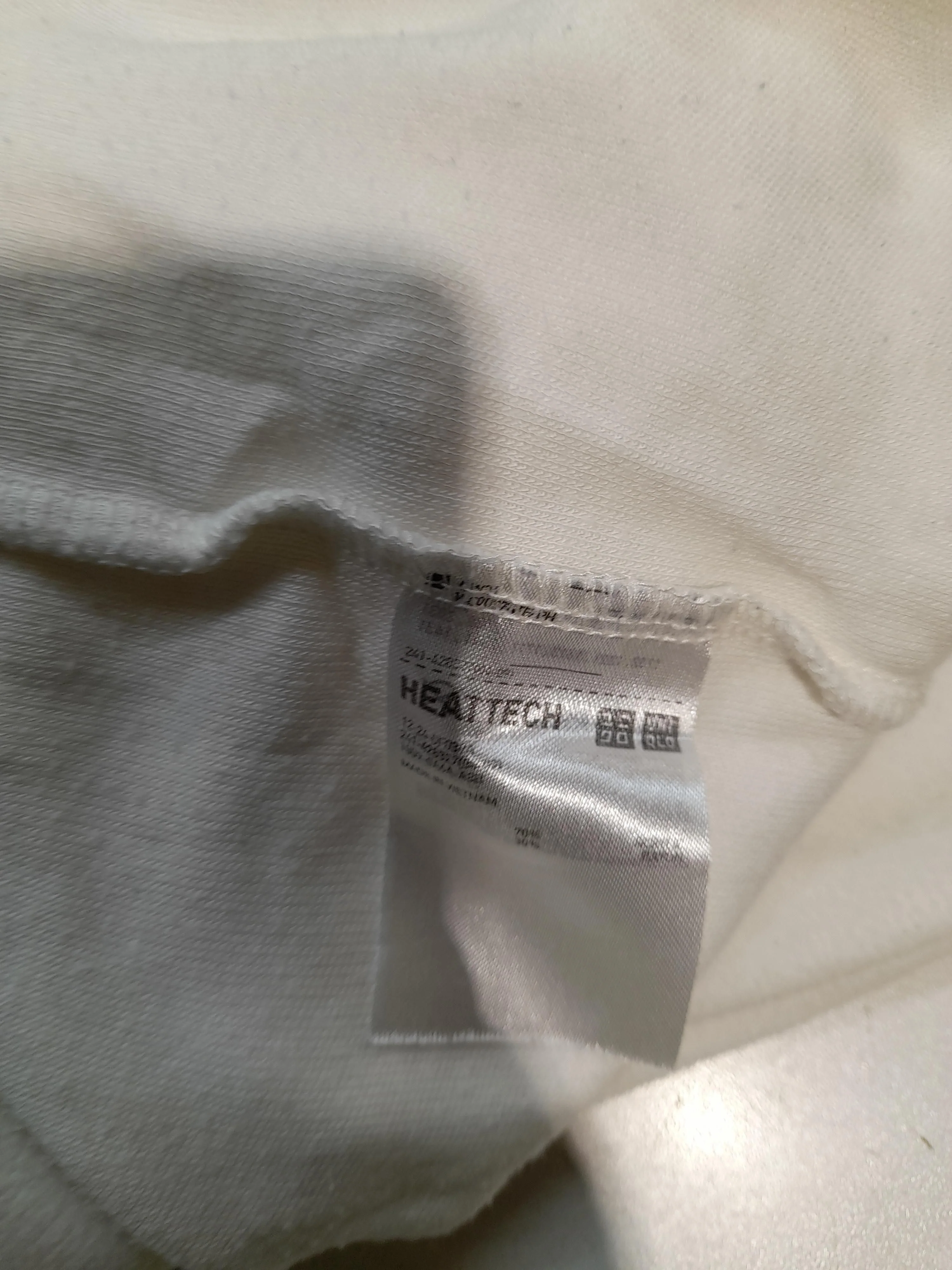 Uniqlo Women's Top S White 100% Other Long Sleeve Roll Neck Basic - Image 6