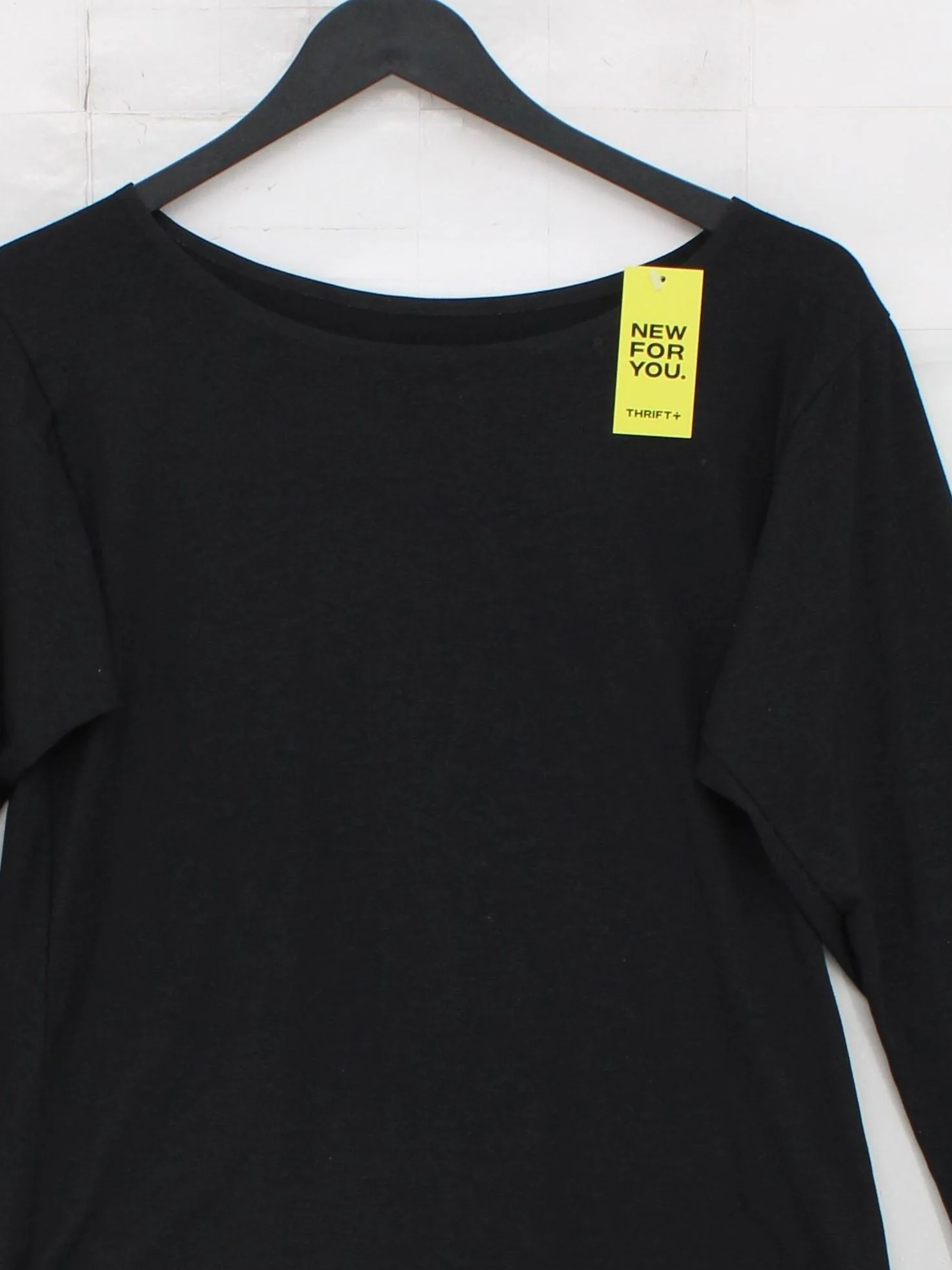 Uniqlo Women's Top XS Black Polyester with Lyocell Modal, Elastane Basic - Image 3