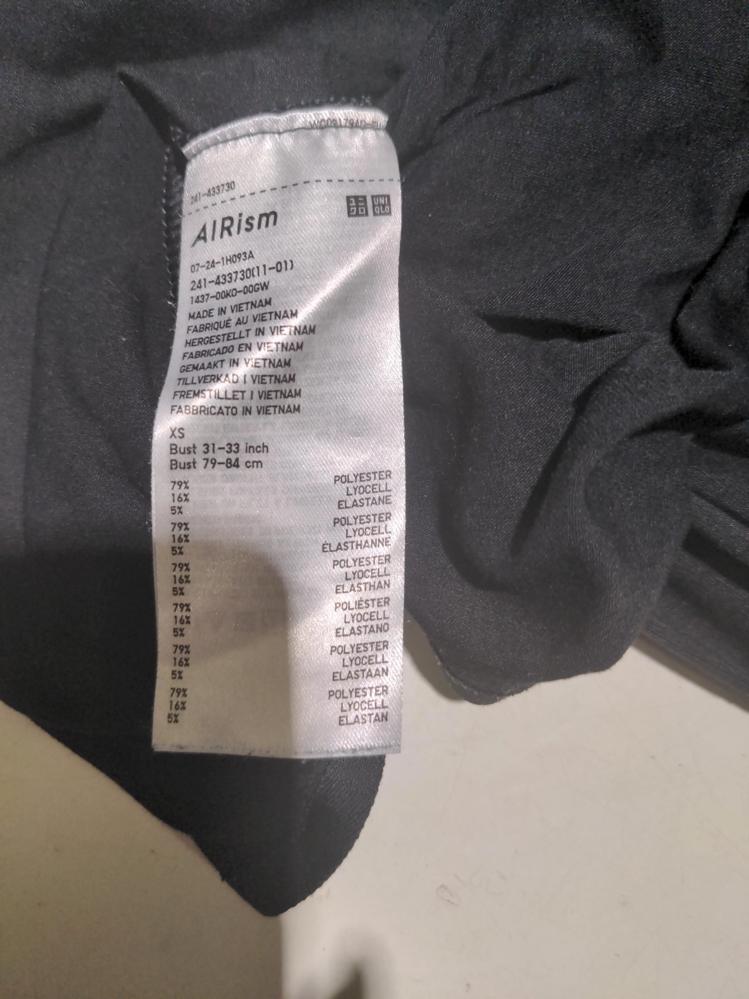 Uniqlo Women's Top XS Black Polyester with Lyocell Modal, Elastane Basic - Image 6