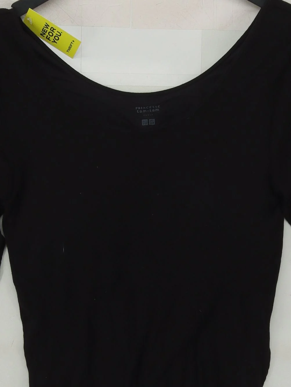 Uniqlo Women's Top XXL Black Acrylic with Polyamide, Viscose, Elastane Basic - Image 3