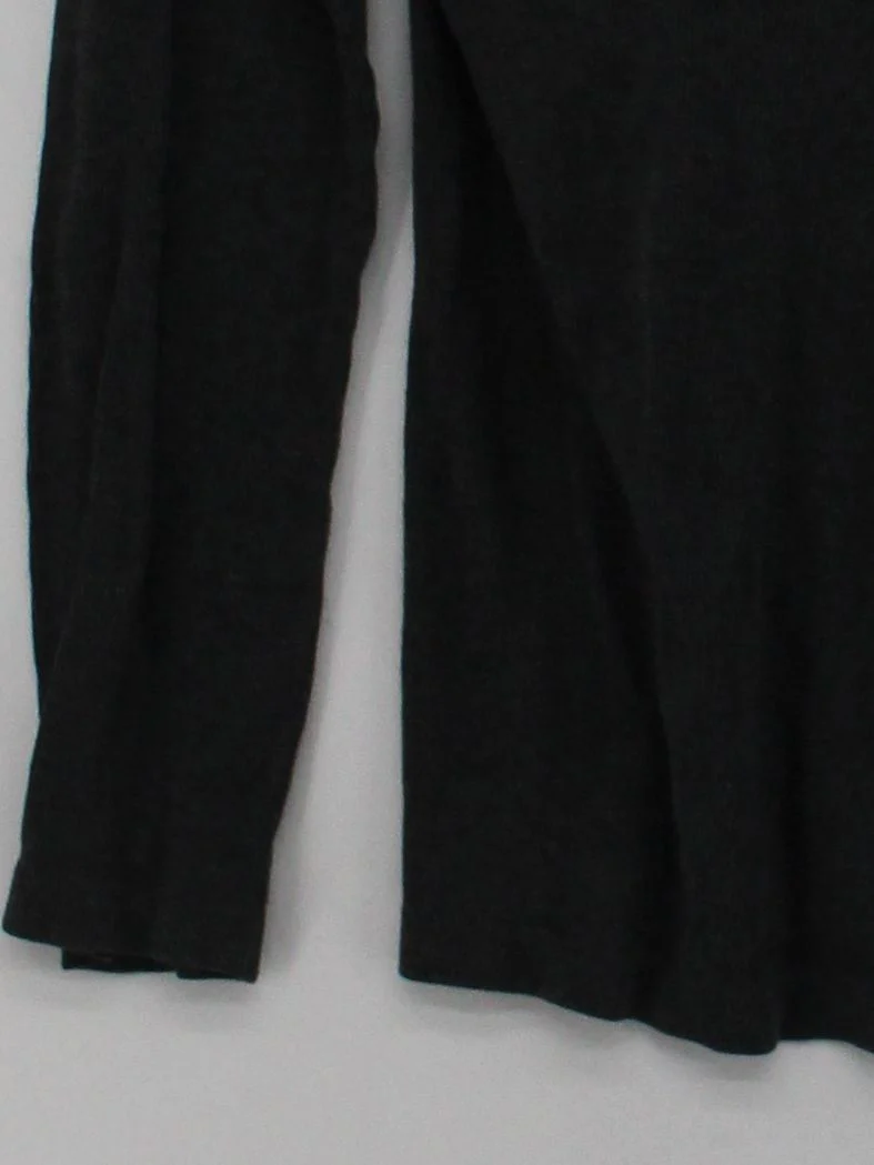 Uniqlo Women's Top XXL Black Polyester with Acrylic, Elastane Basic - Image 4