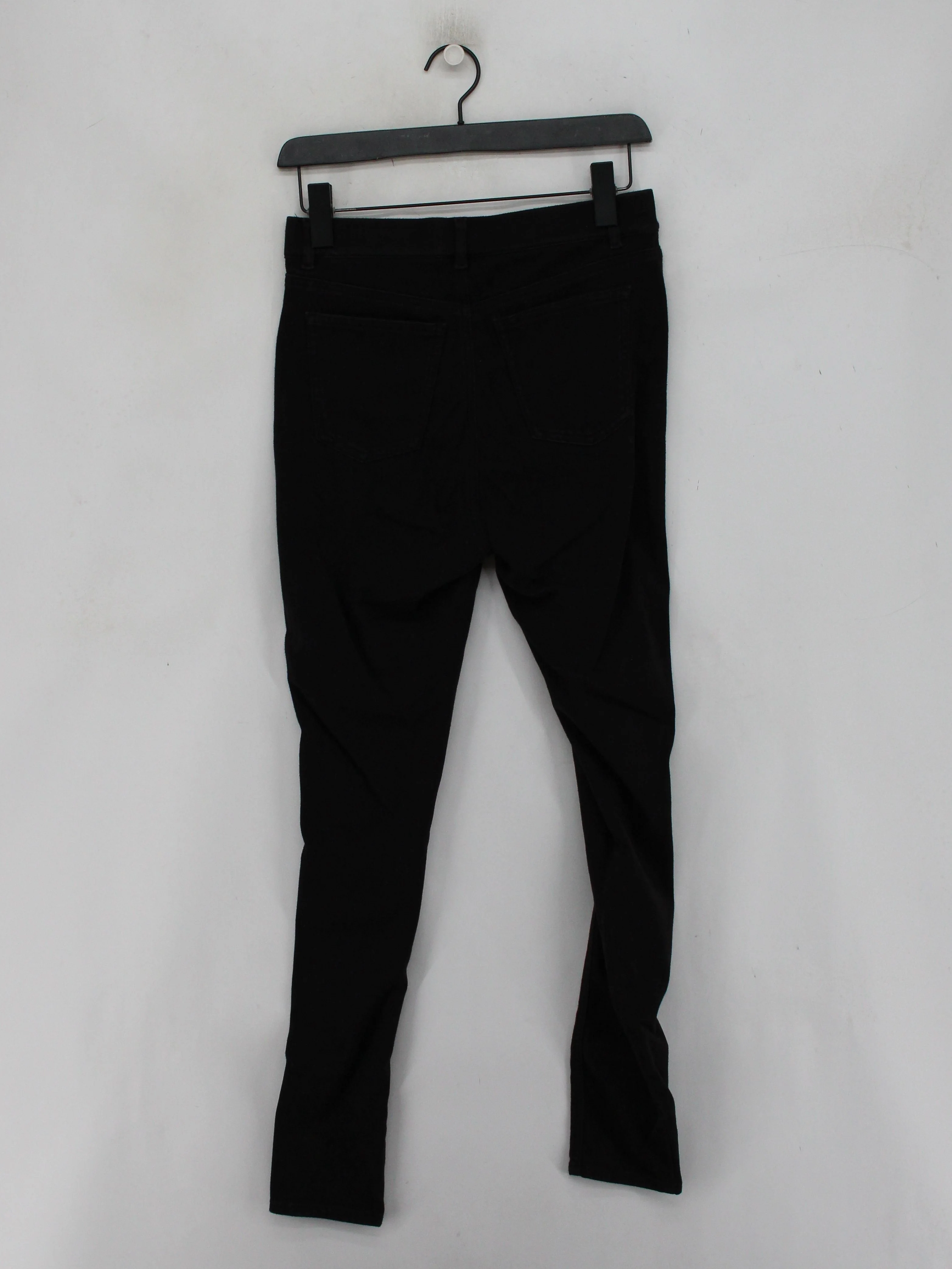 Uniqlo Women's Trousers M Black Cotton - Image 2