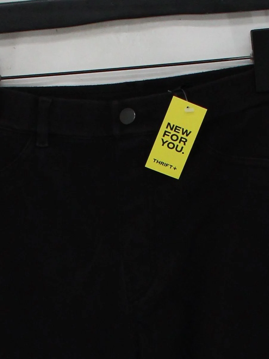 Uniqlo Women's Trousers M Black Cotton - Image 3