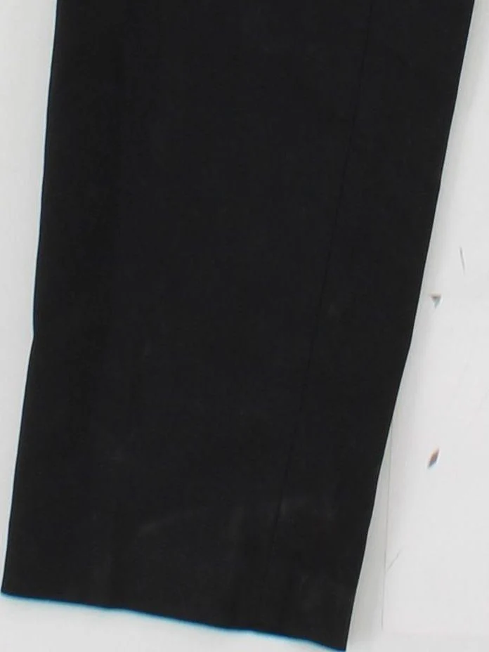 Uniqlo Women's Trousers S Black Polyester with Rayon, Elastane, Nylon Cropped - Image 4