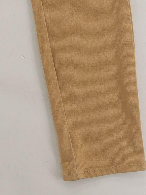 Uniqlo Women's Trousers S Tan Polyester with Cotton, Elastane Tapered Chino - Image 4
