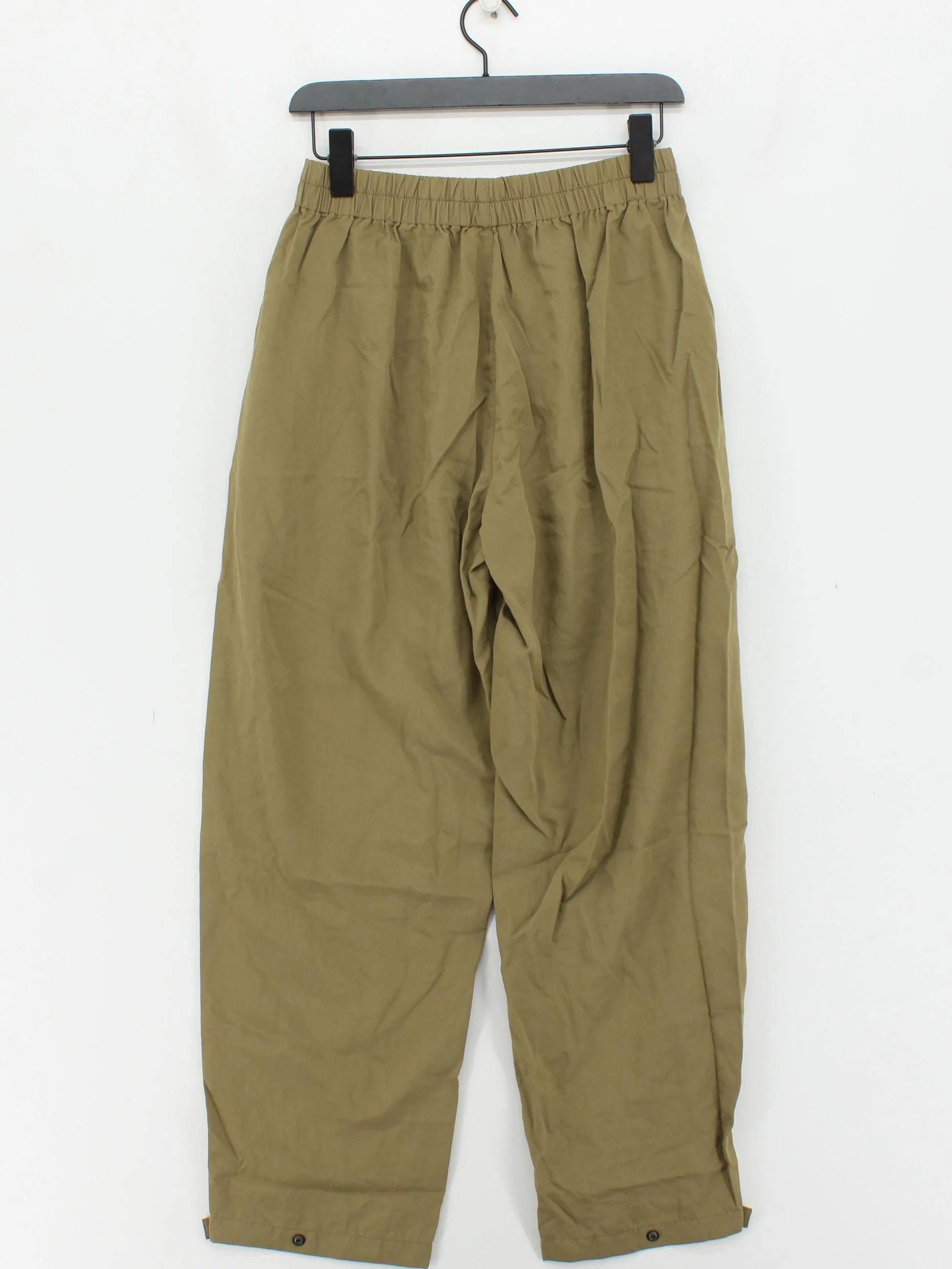Uniqlo Women's Trousers S Tan Viscose with Polyamide, Polyester, Cotton Capri - Image 2