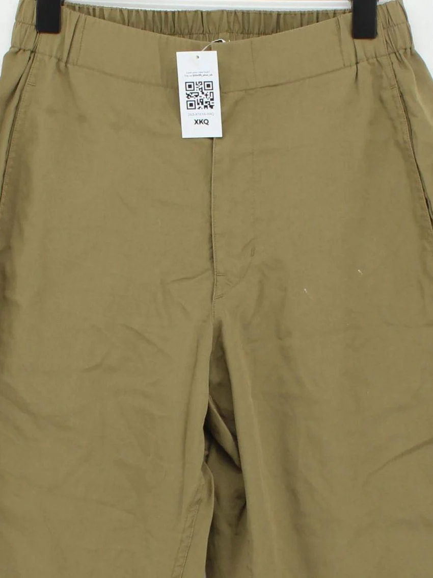 Uniqlo Women's Trousers S Tan Viscose with Polyamide, Polyester, Cotton Capri - Image 3