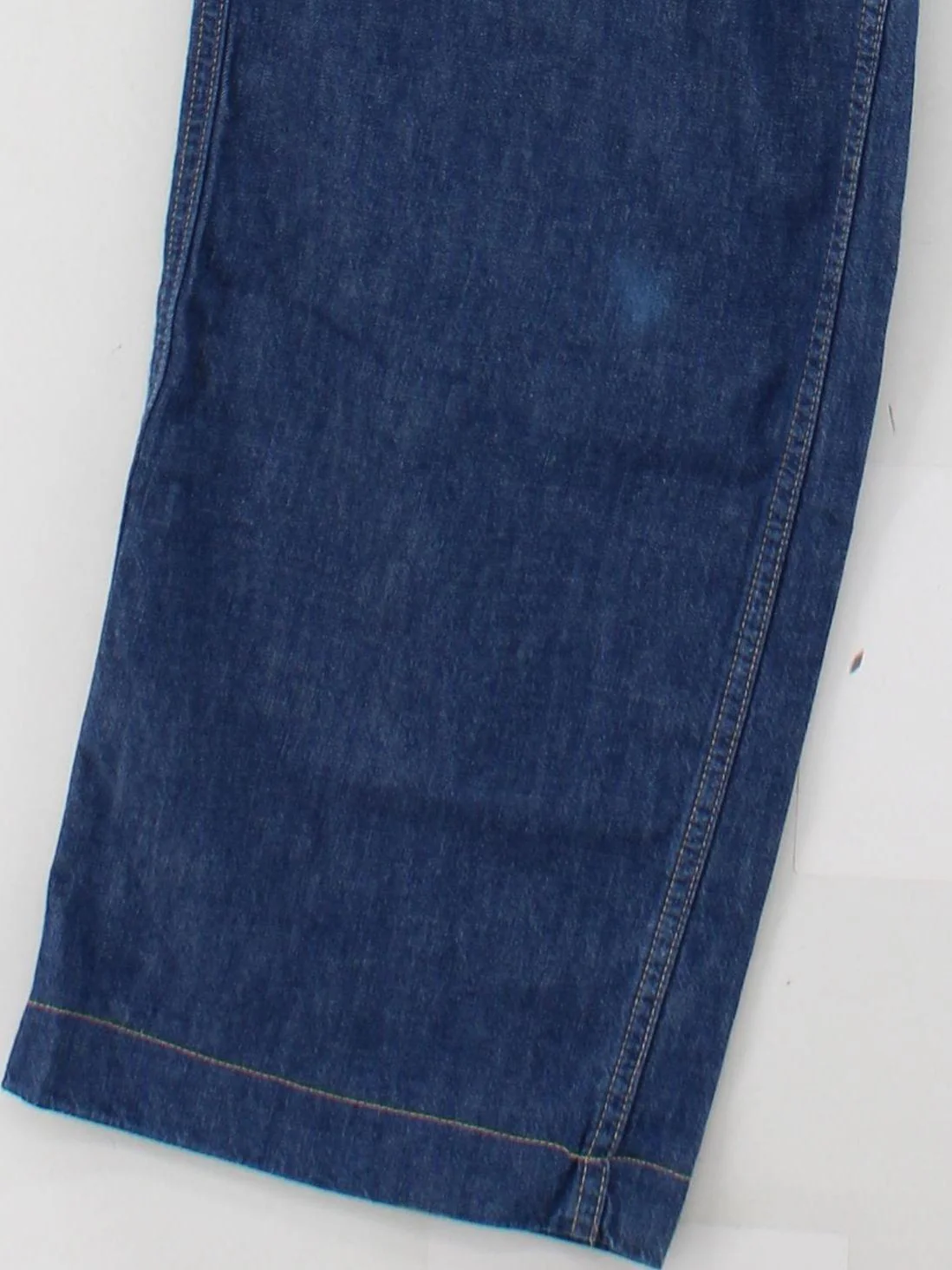 Uniqlo Women's Trousers W 24 in Blue 100% Cotton Wide-Leg Sweatpants - Image 4
