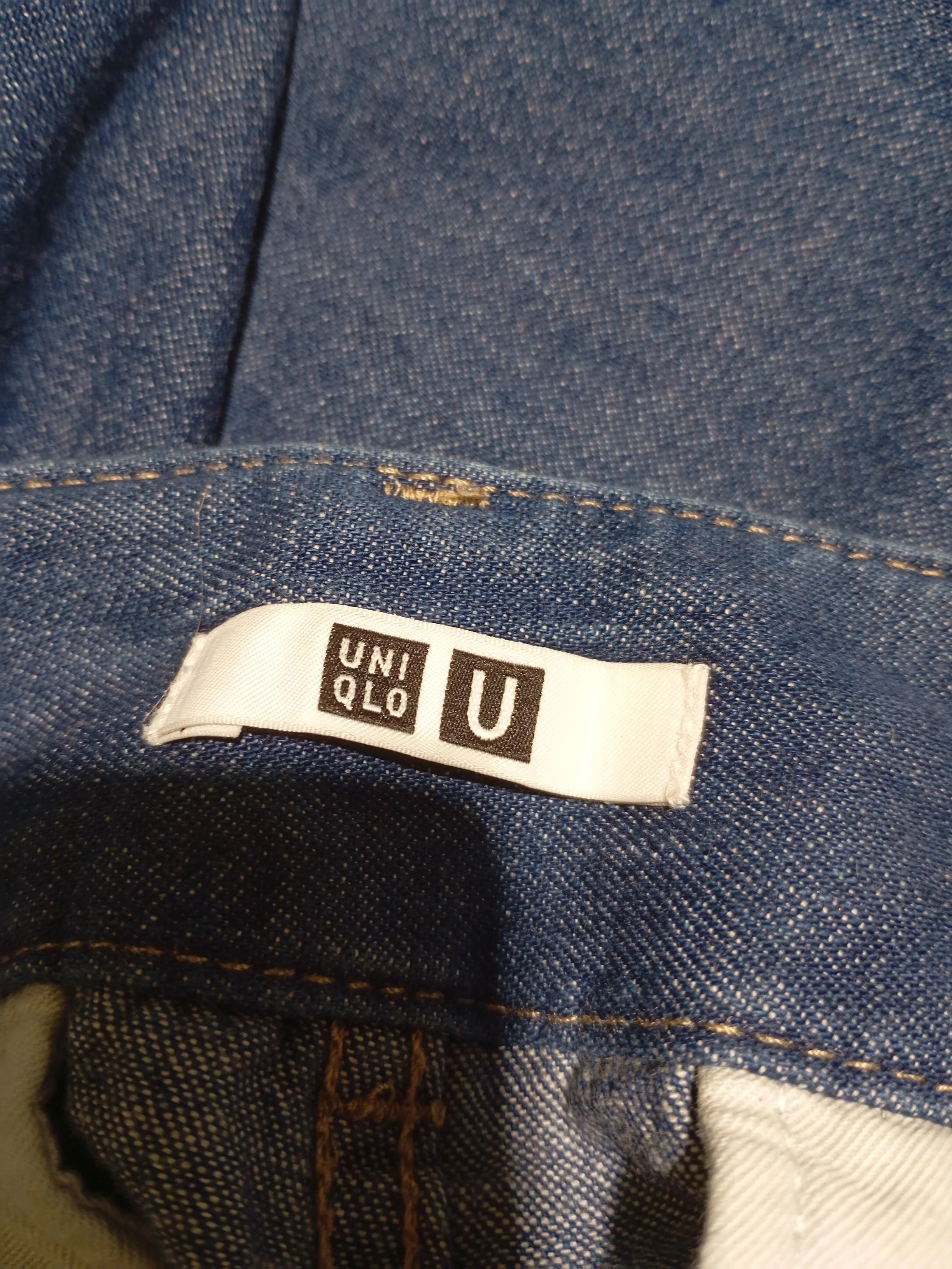 Uniqlo Women's Trousers W 24 in Blue 100% Cotton Wide-Leg Sweatpants - Image 5