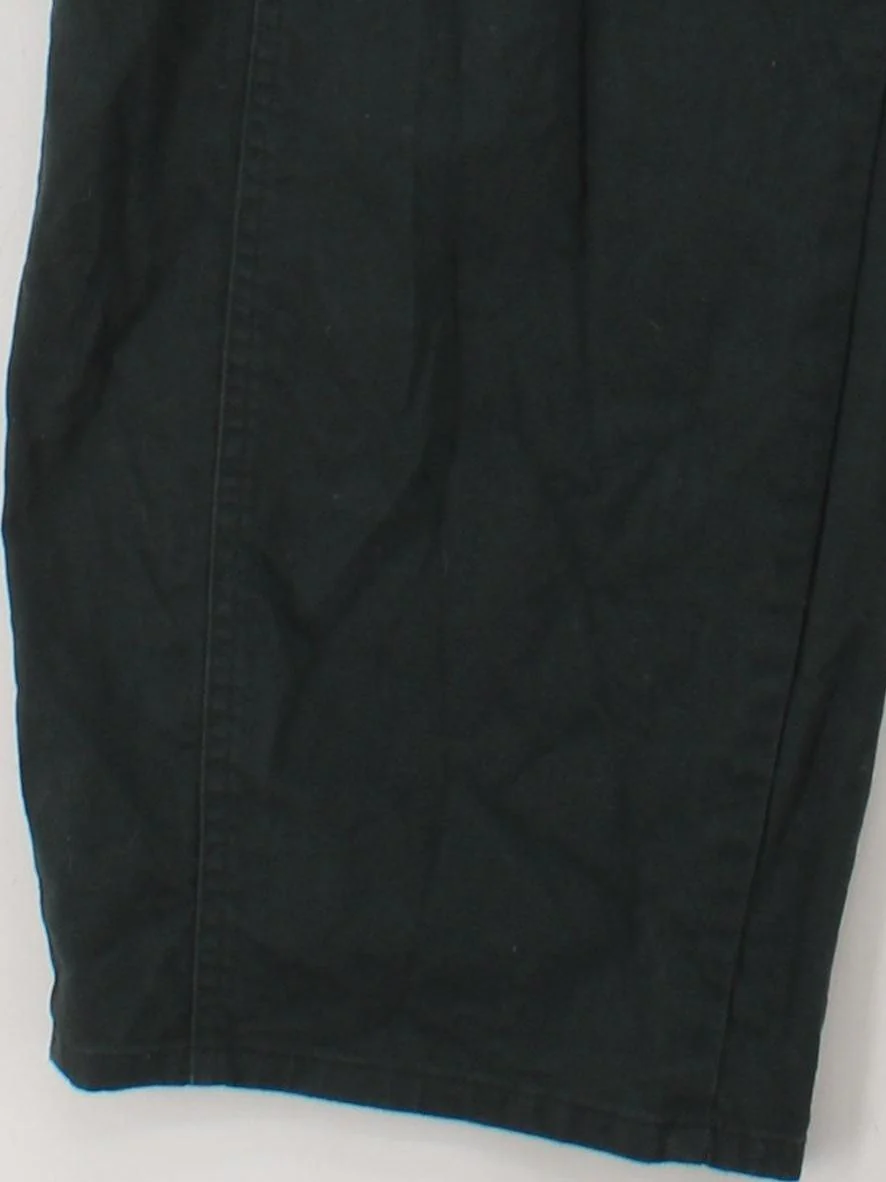 Uniqlo Women's Trousers W 26 in Green Cotton with Elastane Wide-Leg Cropped - Image 4