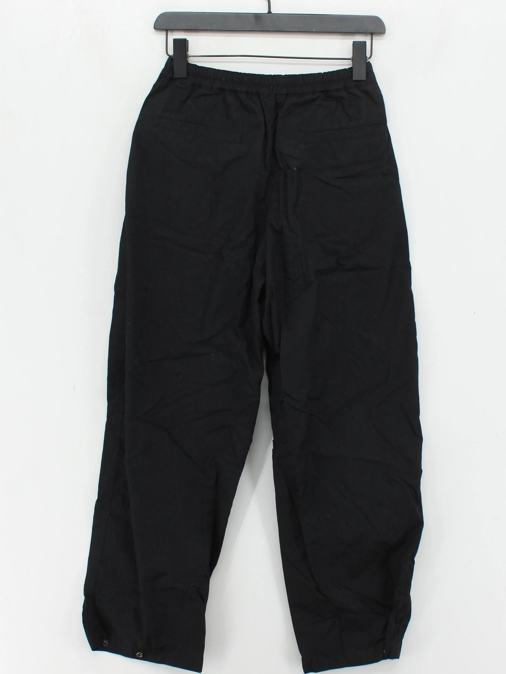 Uniqlo Women's Trousers XS Black Cotton with Polyamide, Polyester Wide-Leg Cargo - Image 2