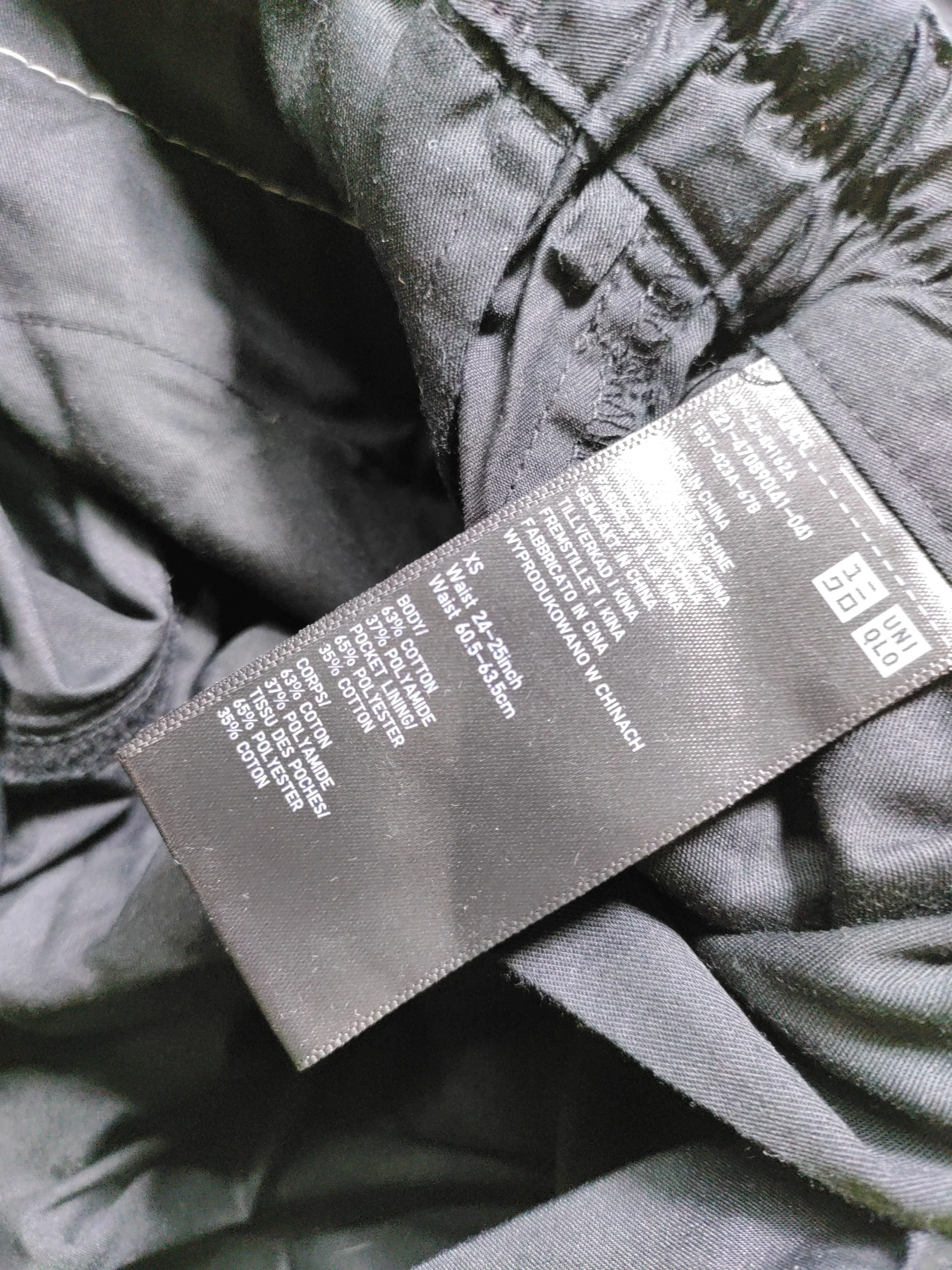 Uniqlo Women's Trousers XS Black Cotton with Polyamide, Polyester Wide-Leg Cargo - Image 6