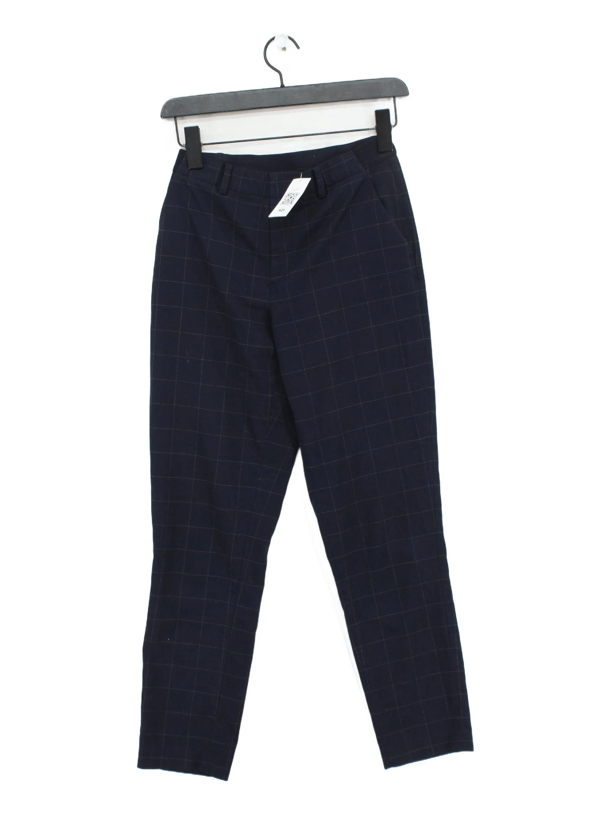 Uniqlo Women's Trousers XS Blue Polyester with Viscose, Elastane Cropped