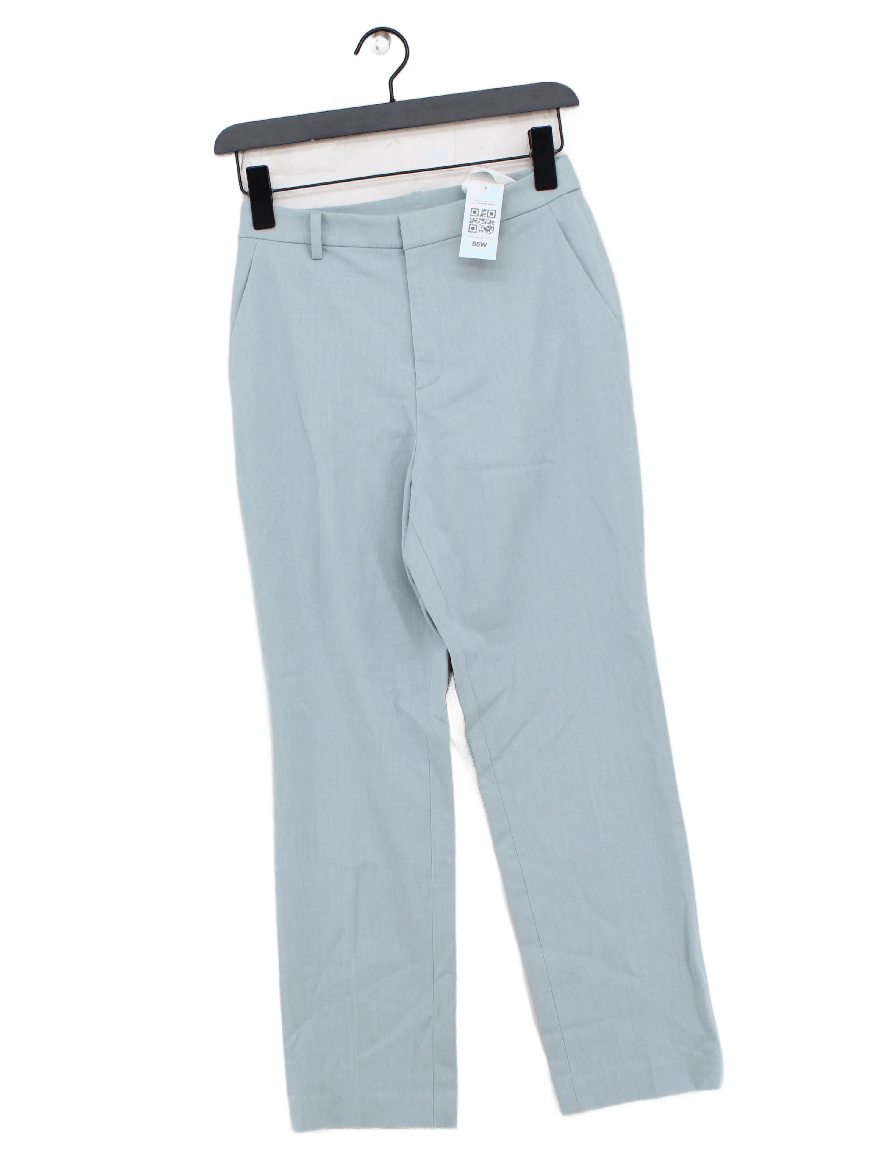 Uniqlo Women's Trousers XS Blue Polyester with Viscose, Elastane Straight Chino