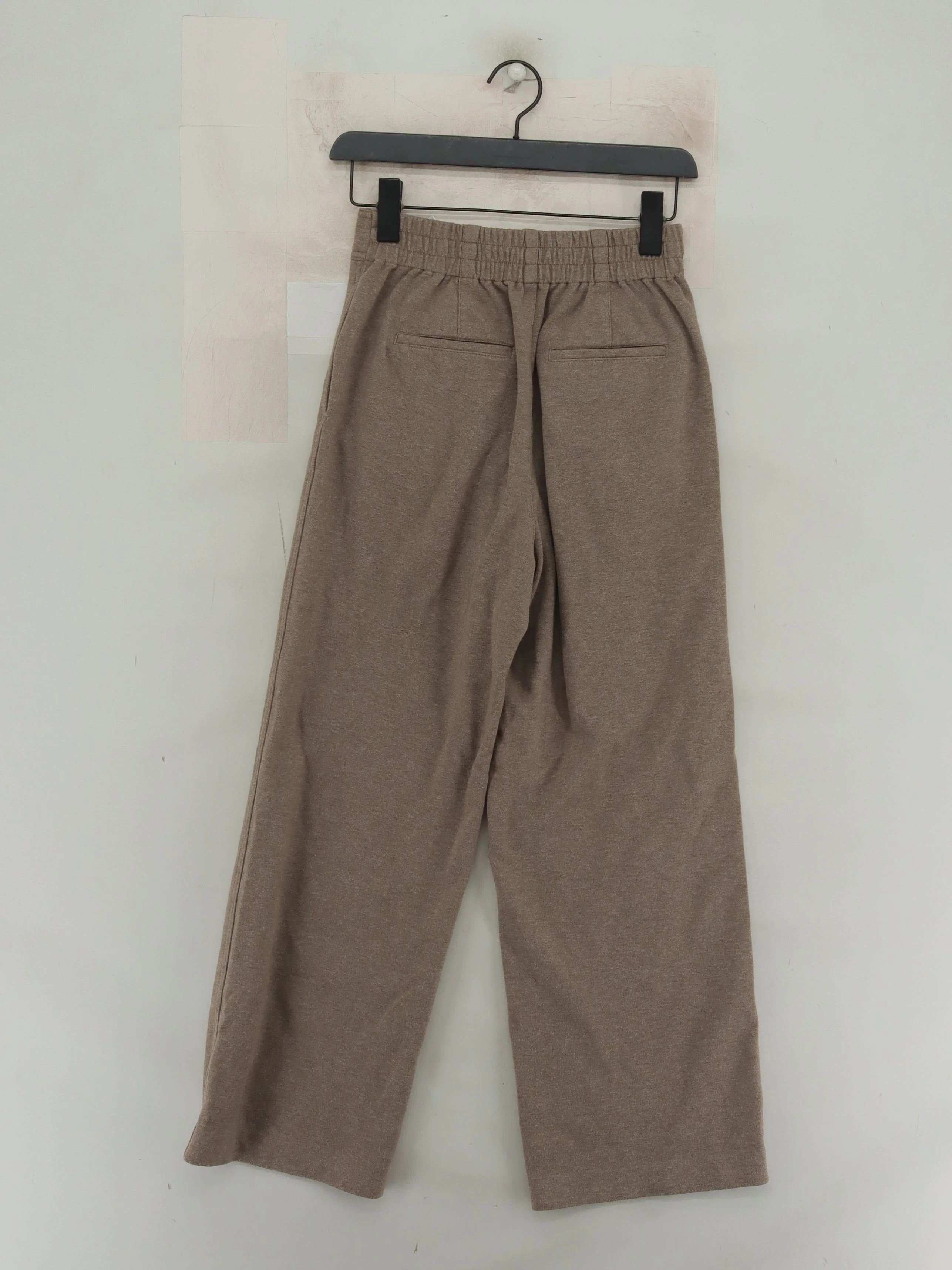 Uniqlo Women's Trousers XS Tan Cotton with Polyester Wide-Leg Sweatpants - Image 2