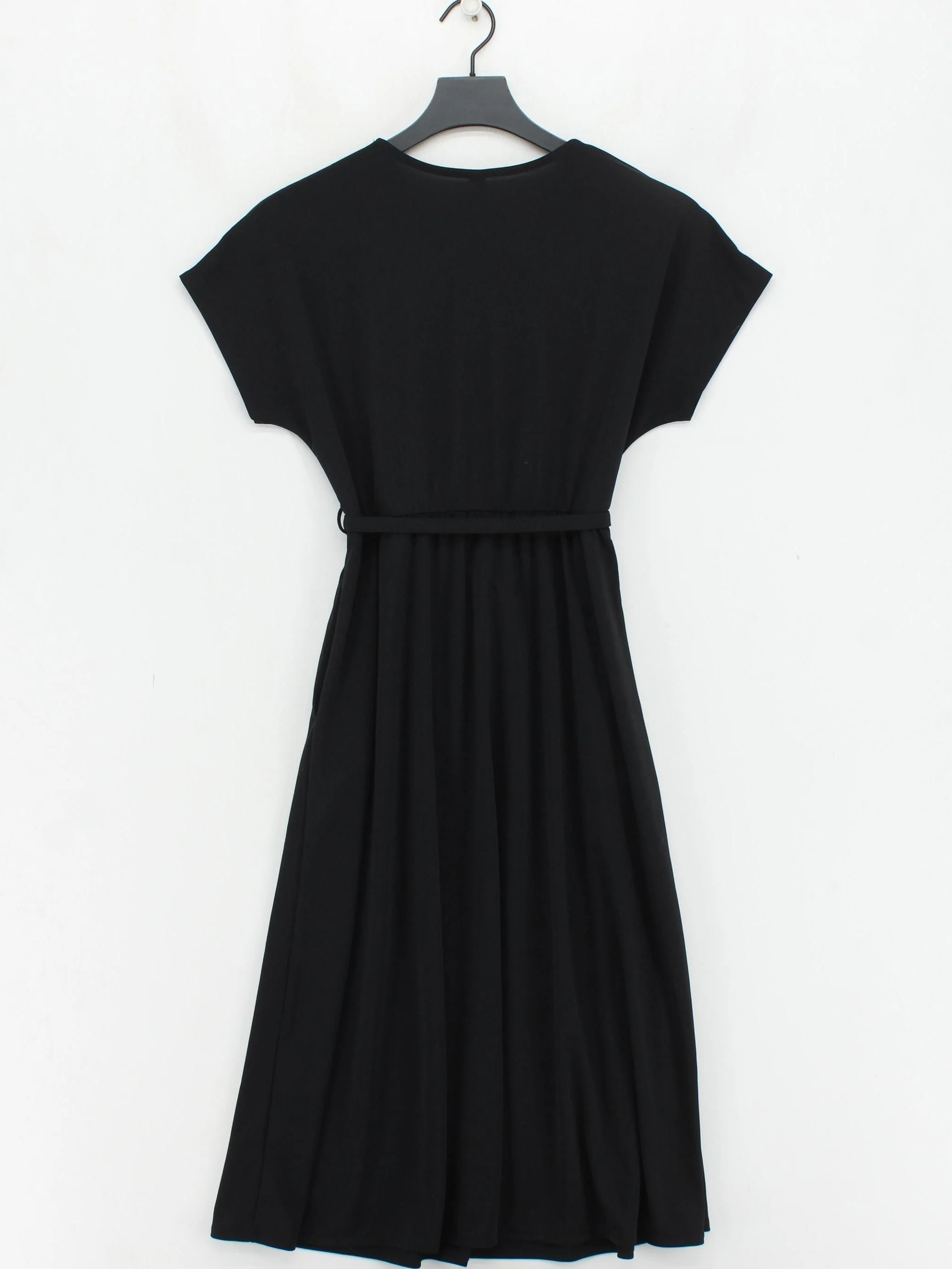 Uniqlo Wrap Midi Dress S in Black - Image 2