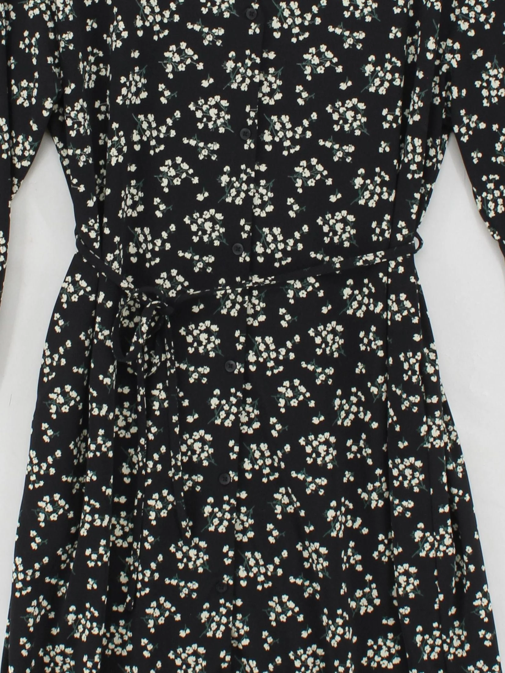 Uniqlo Wrap Midi Dress UK10 in Black - Image 3