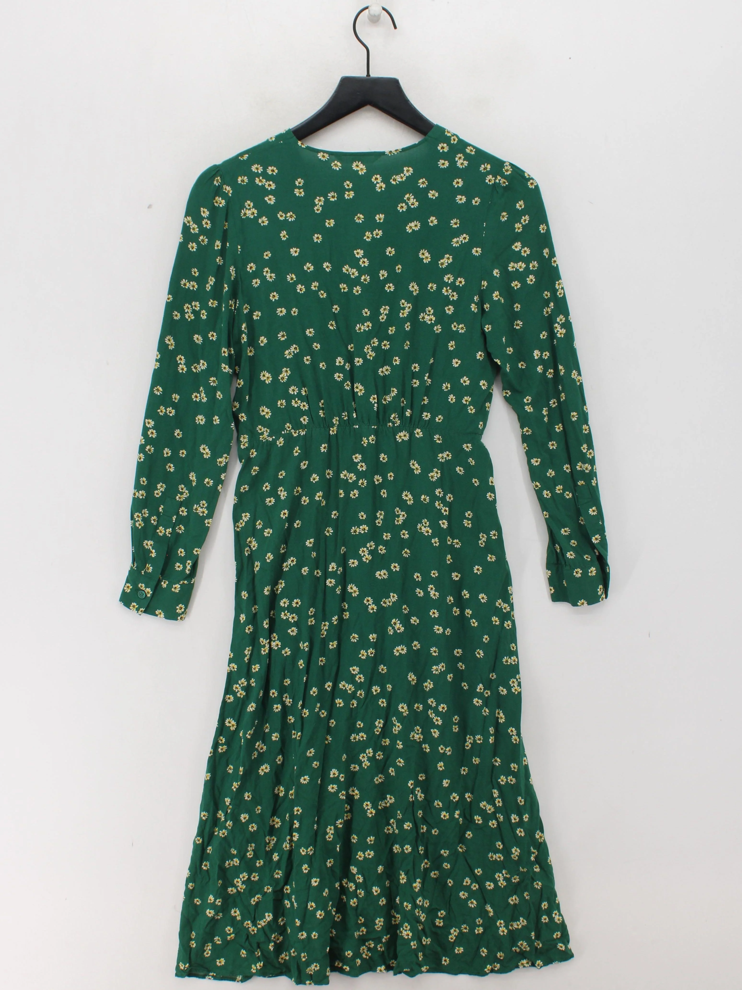 Uniqlo Wrap Midi Dress UK10 in Green - Image 2